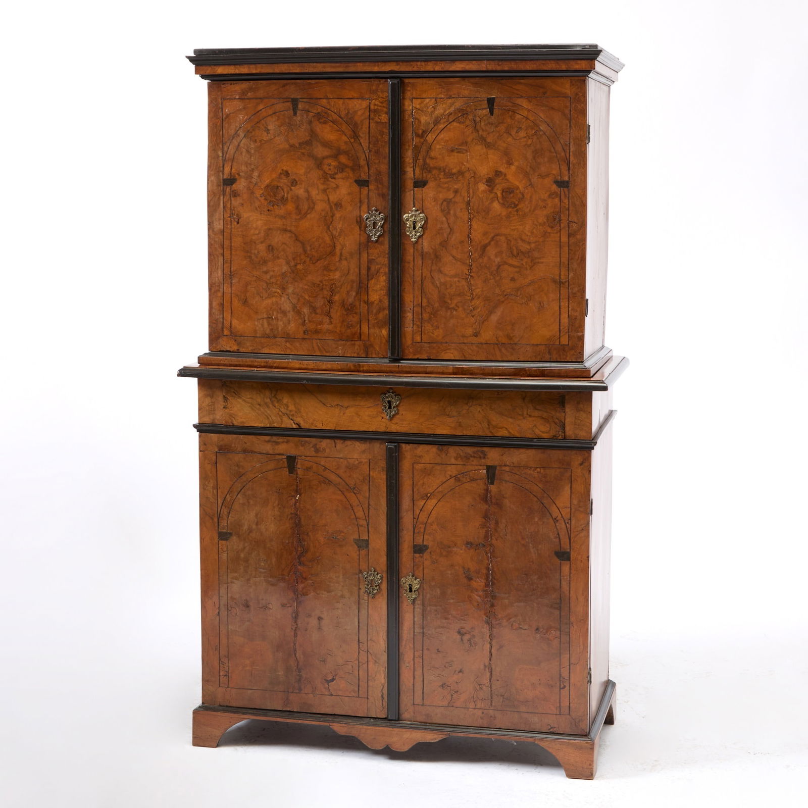 Continental Part Ebonized Burlwood Cabinet (1 of 5)