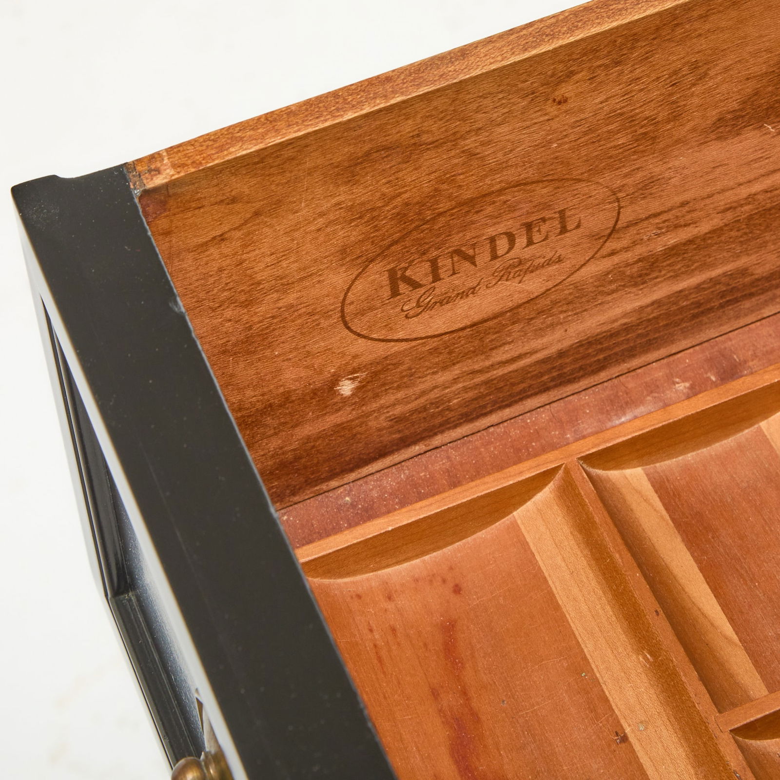 Pair of Louis XVI Style Black Painted Wood Chests of Drawers - 3