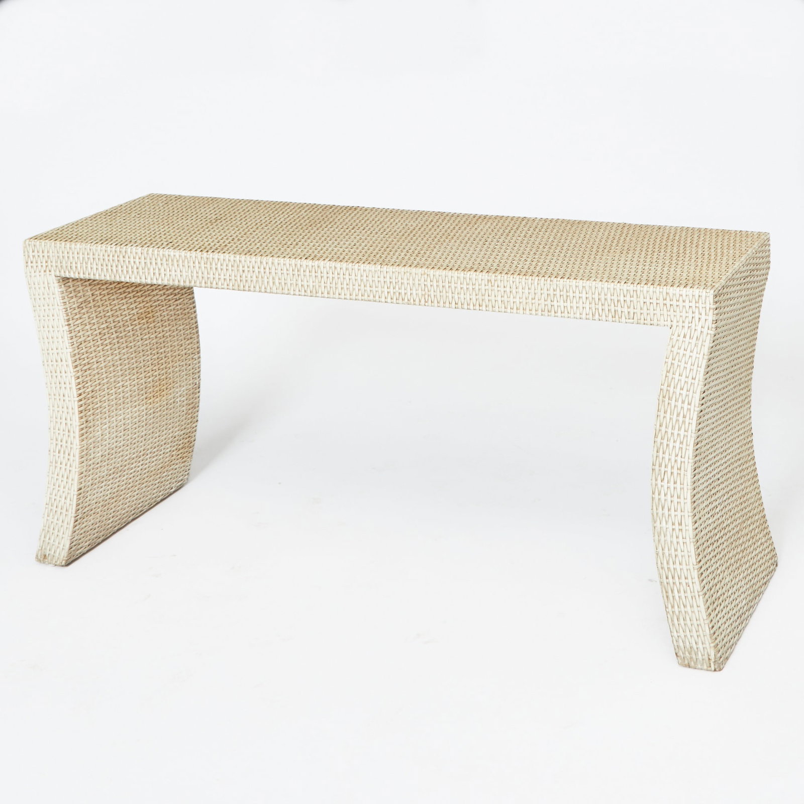 Contemporary Wicker Console (1 of 3)
