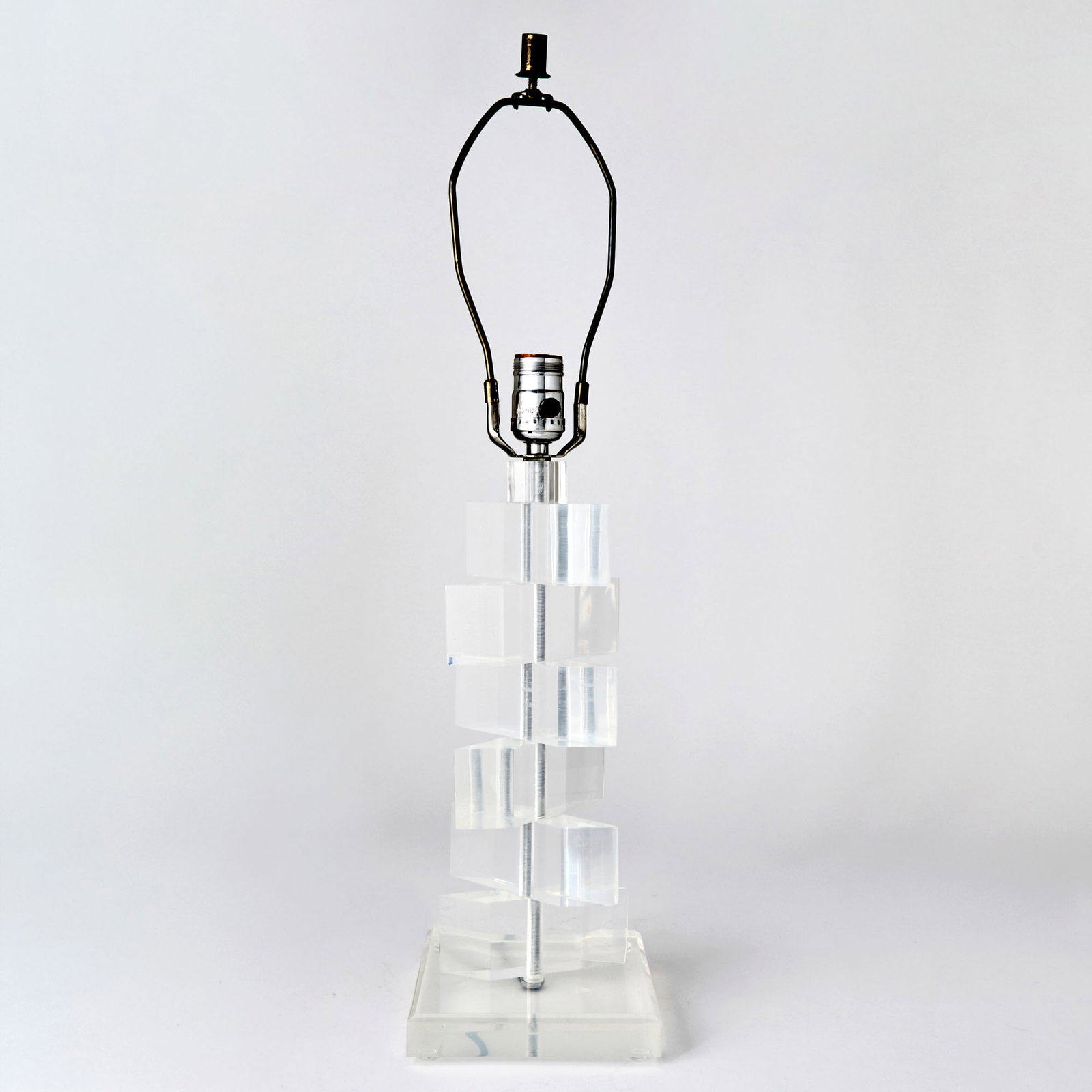 Lucite Block Lamp (1 of 4)