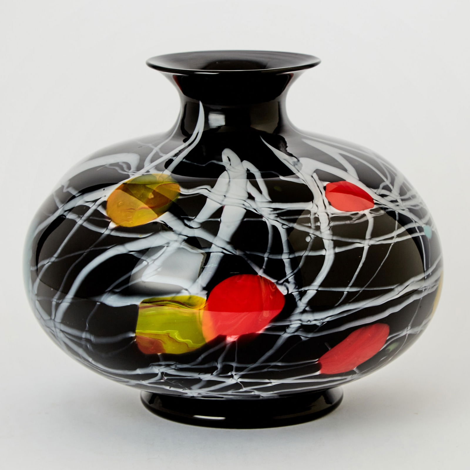 Gianni Versace and Archimede Seguso Murano Blown Glass Footed Vase (1 of 4)