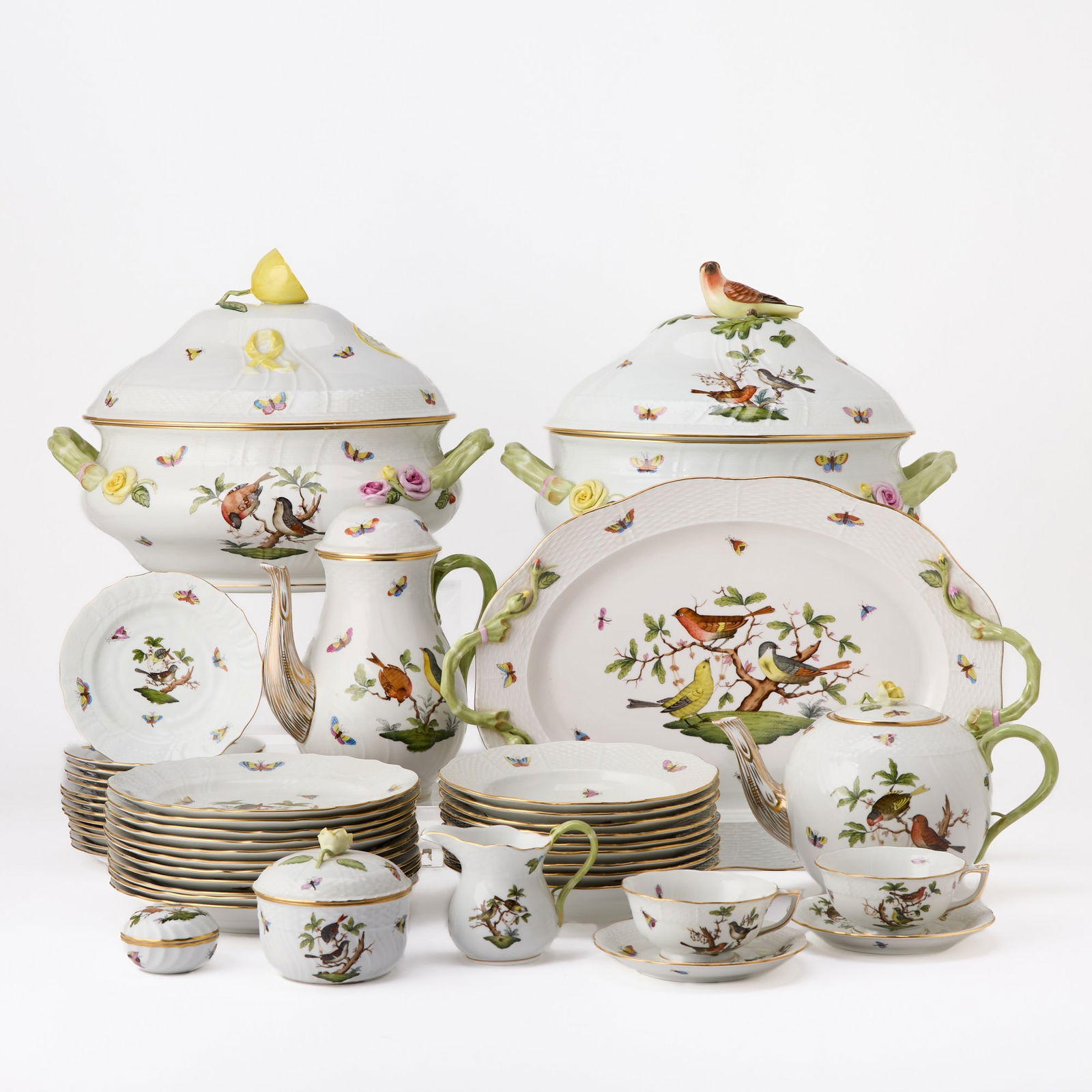 Herend Porcelain "Rothschild Bird" Dinner Service (1 of 15)