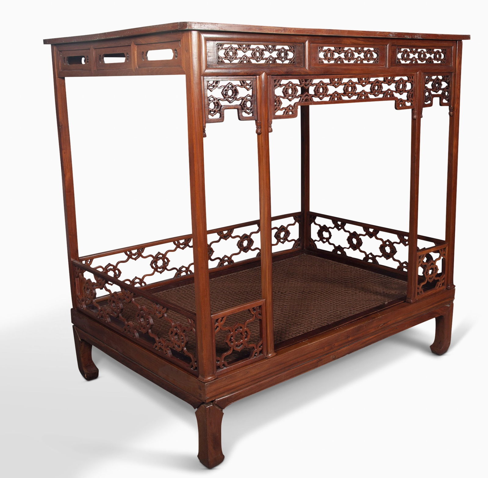 A Chinese Hardwood Bed Late Qing-Republic Period (1 of 8)