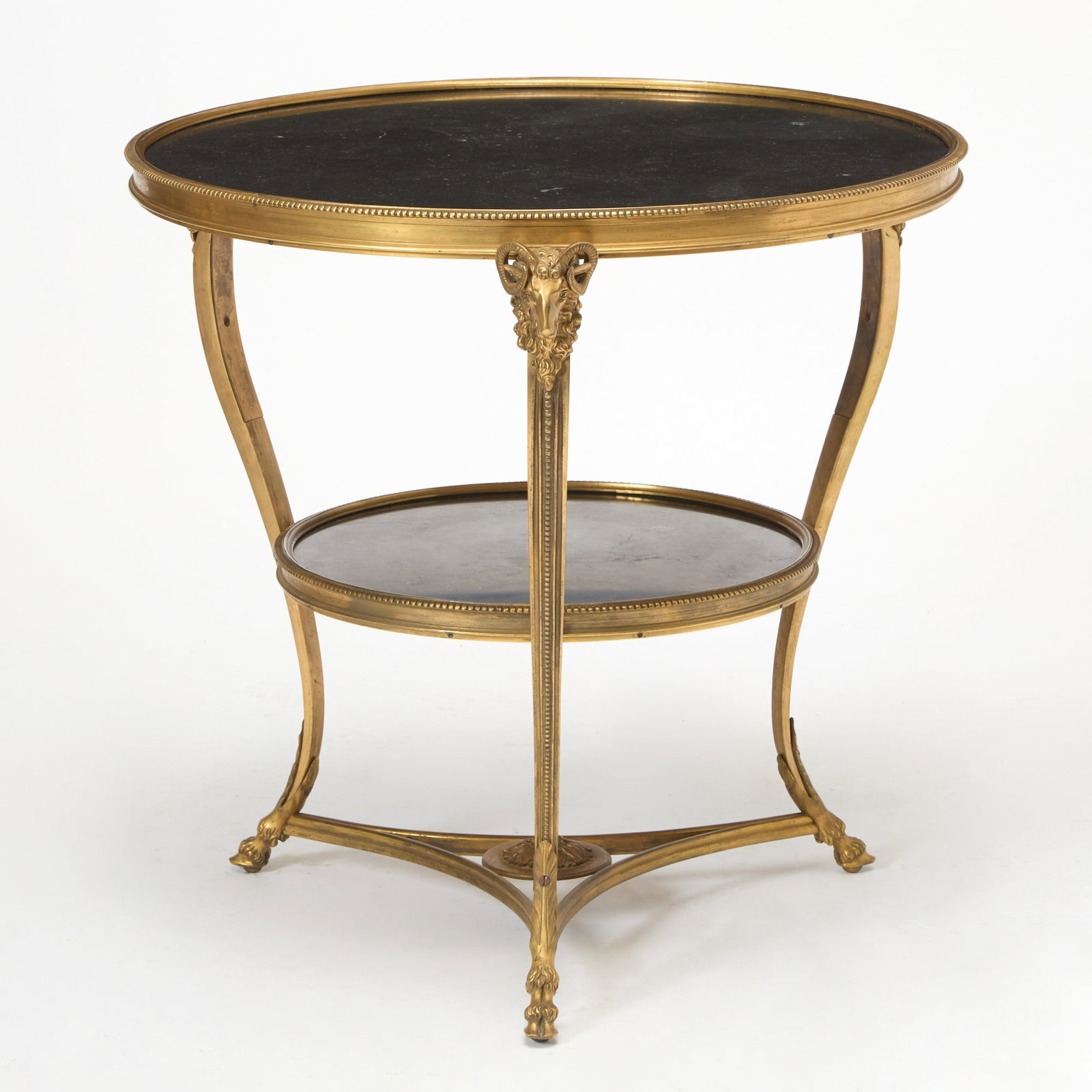 Louis XVI Style Gilt-Bronze and Marble Gueridon (1 of 4)