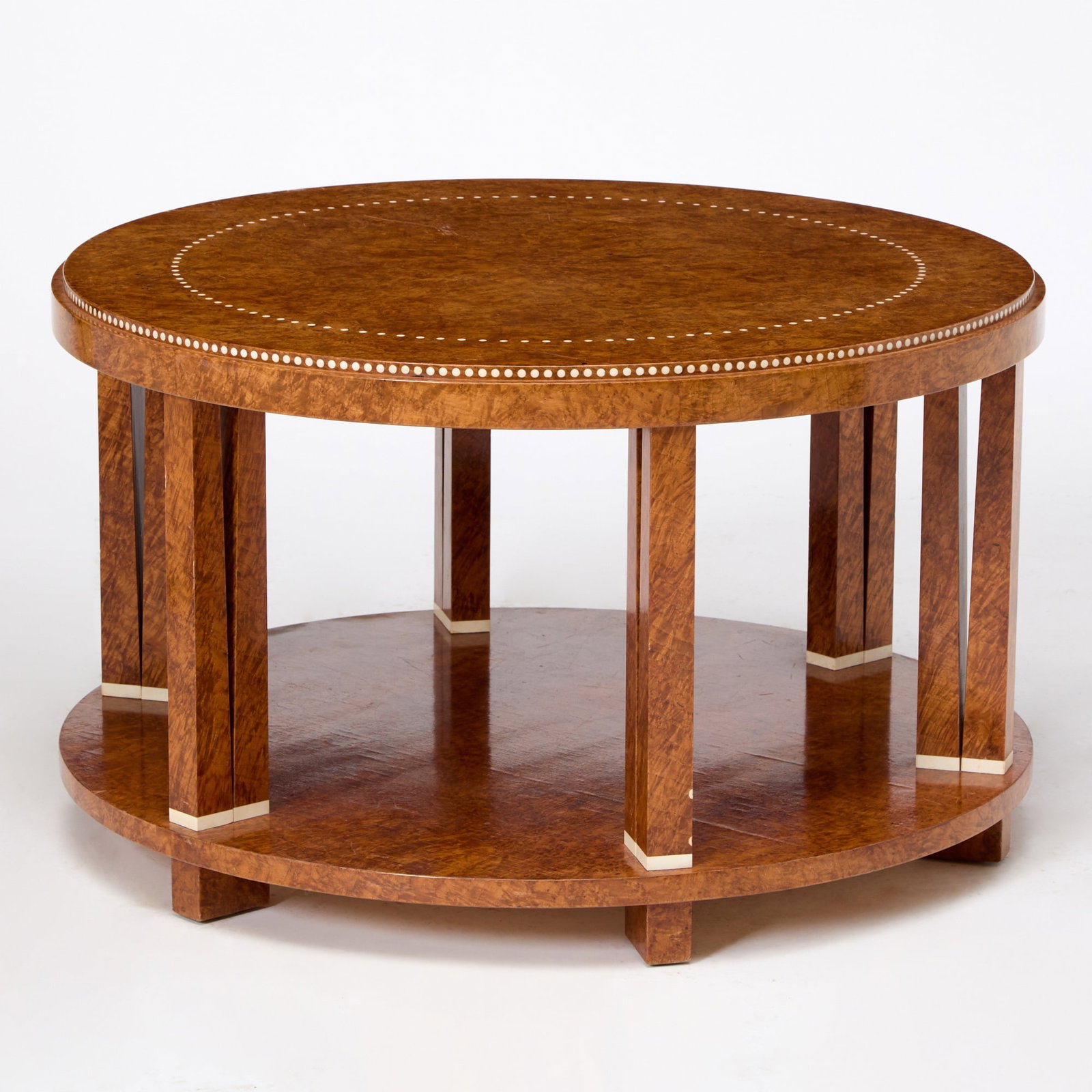 Art Deco Burl Walnut Low Table (1 of 3)