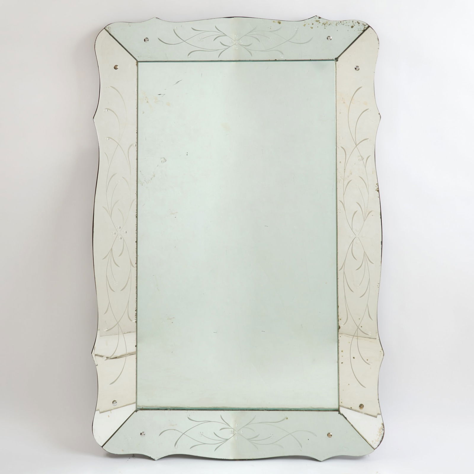 Etched Mirror Framed Mirror (1 of 3)