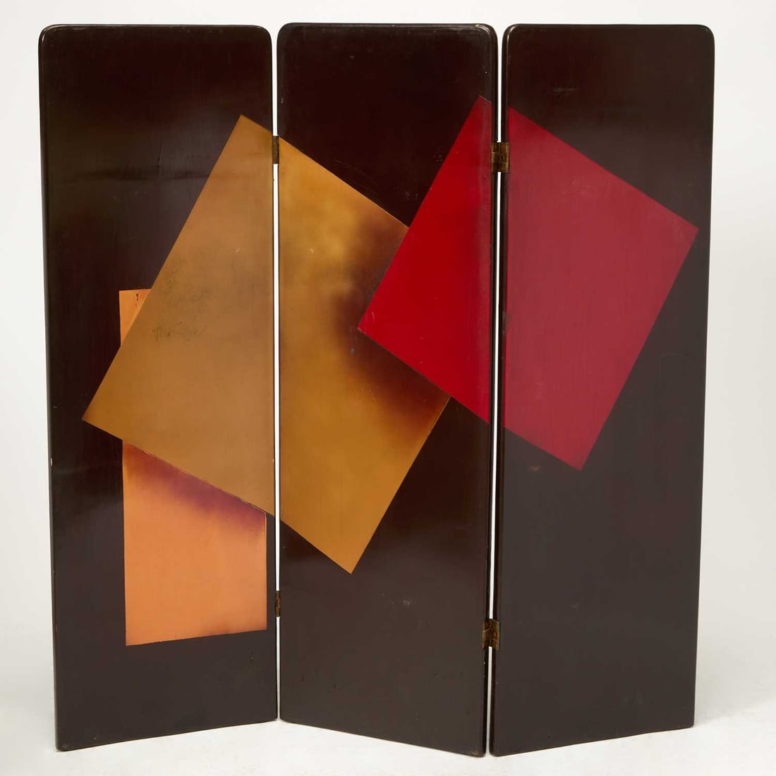 French Style Lacquered Three-Fold Floor Screen (1 of 3)