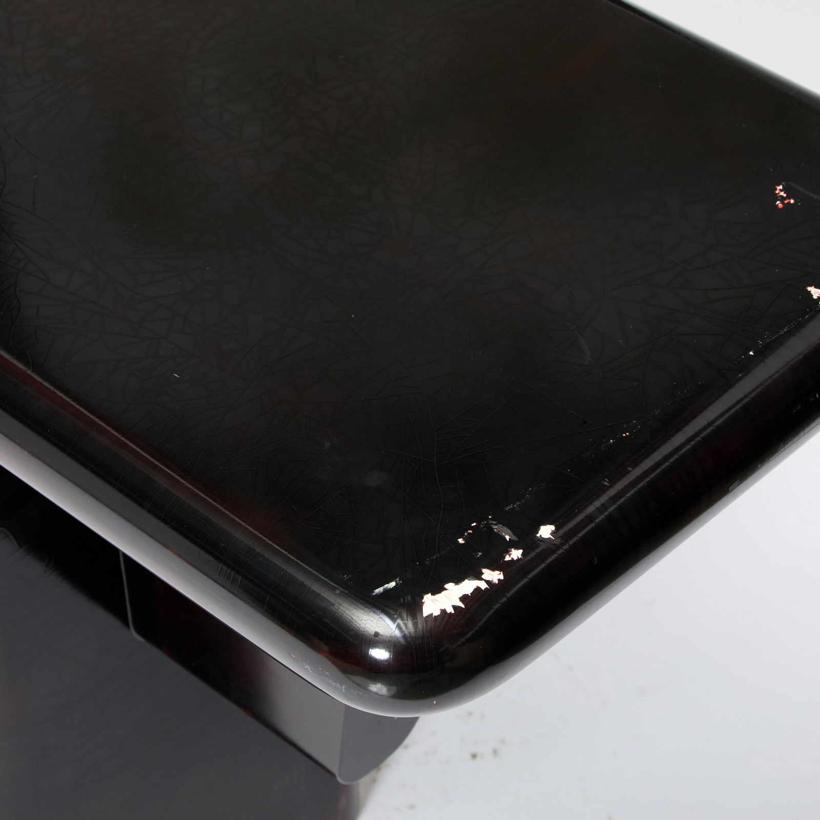 Black Lacquer Console Table - 2