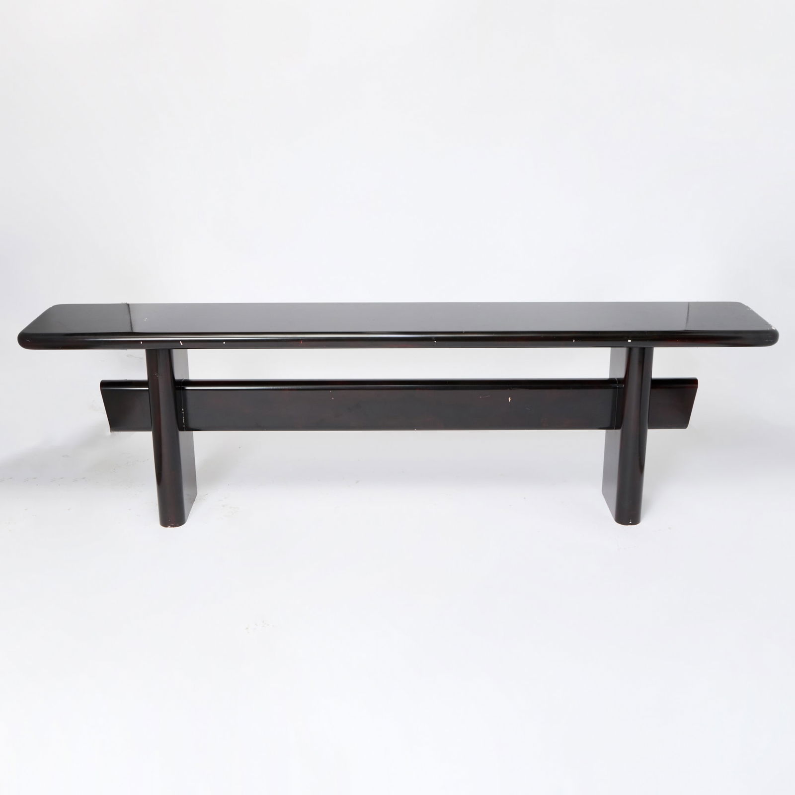 Black Lacquer Console Table - 3