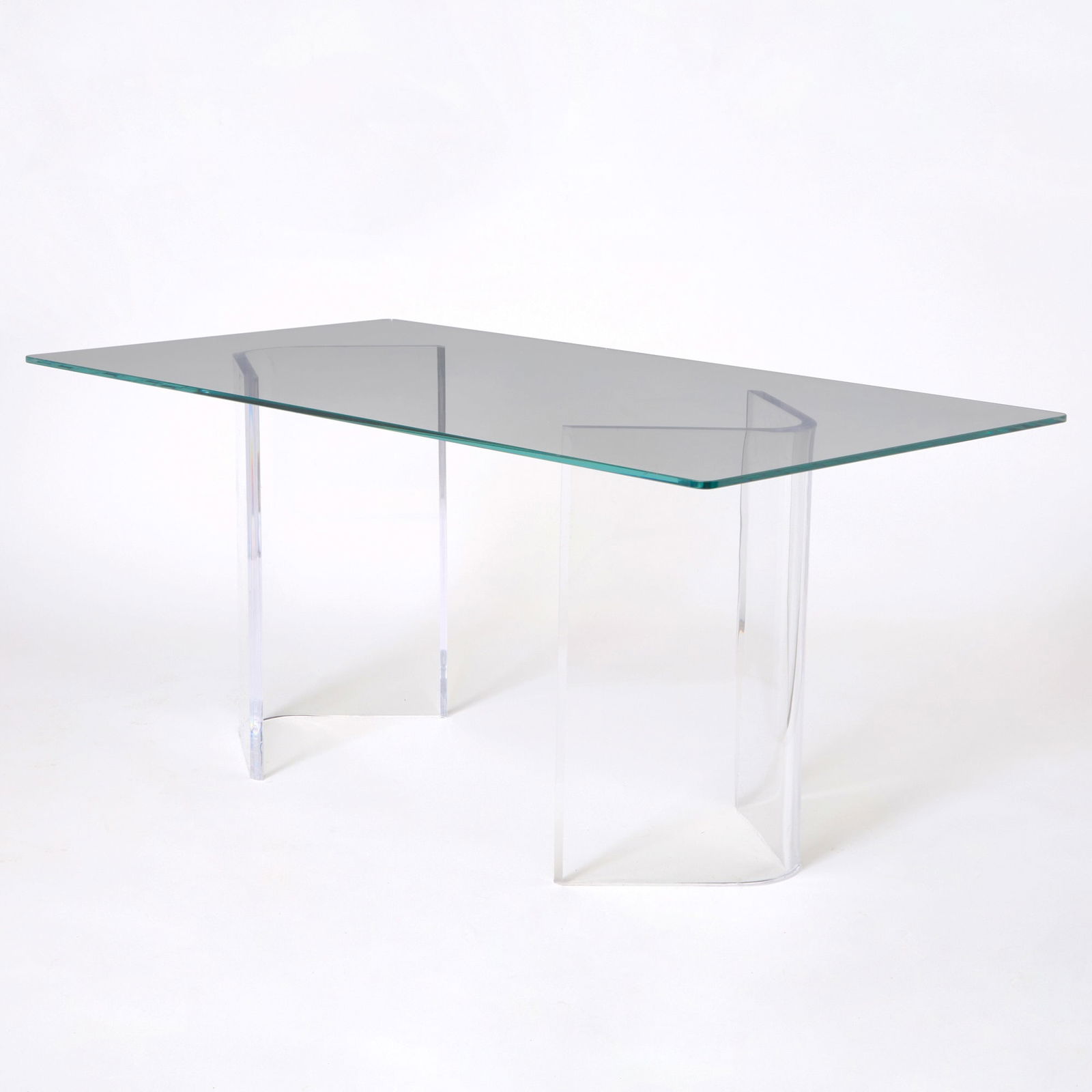 Modern Acrylic and Glass Dining Table (1 of 4)
