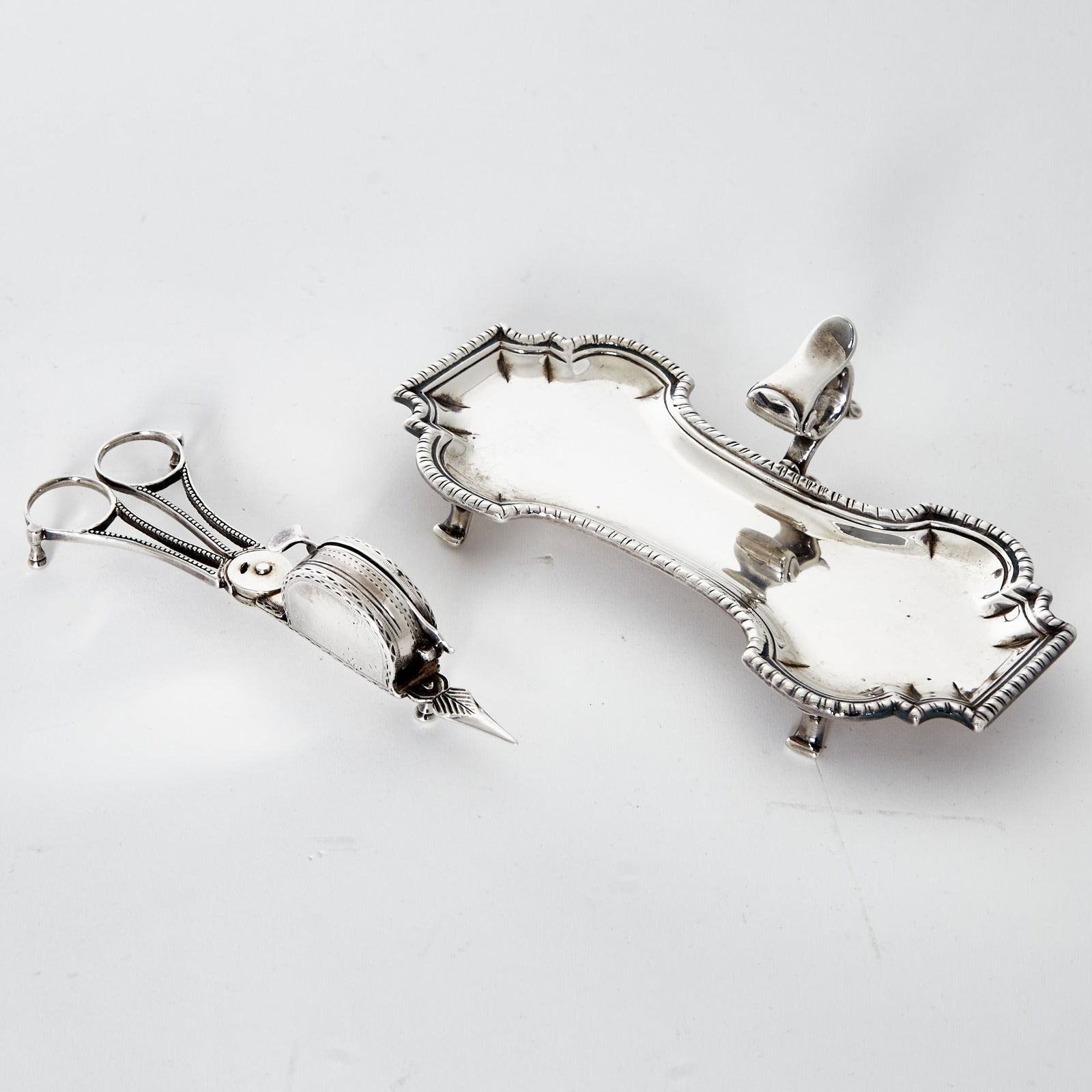 George II Sterling Silver Snuffer Stand (1 of 4)