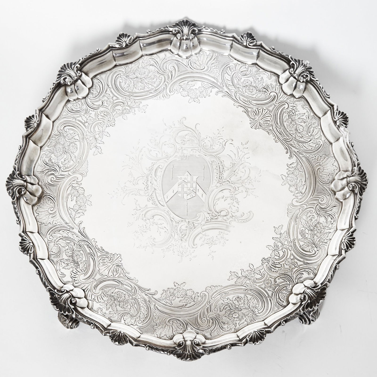 George II Sterling Silver Salver (1 of 3)