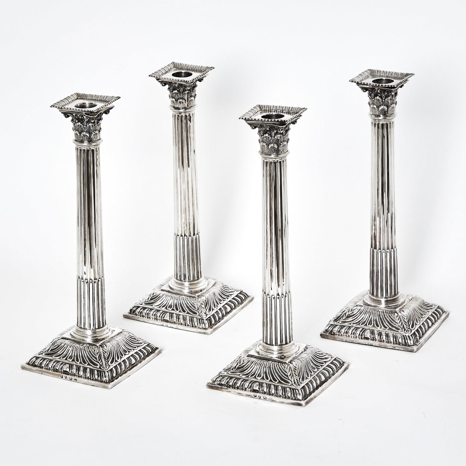 Set of Four George III Sterling Silver Candlesticks (1 of 2)