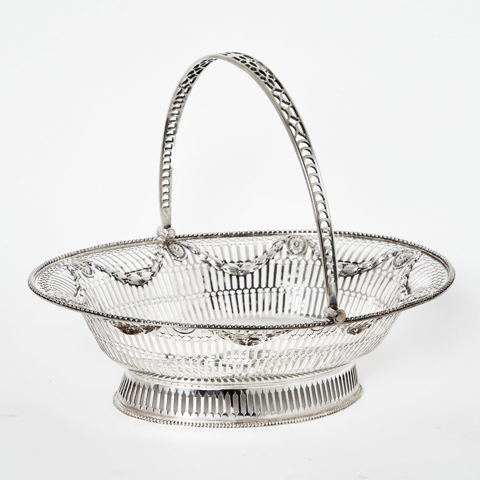 George III Sterling Silver Cake Basket (1 of 2)