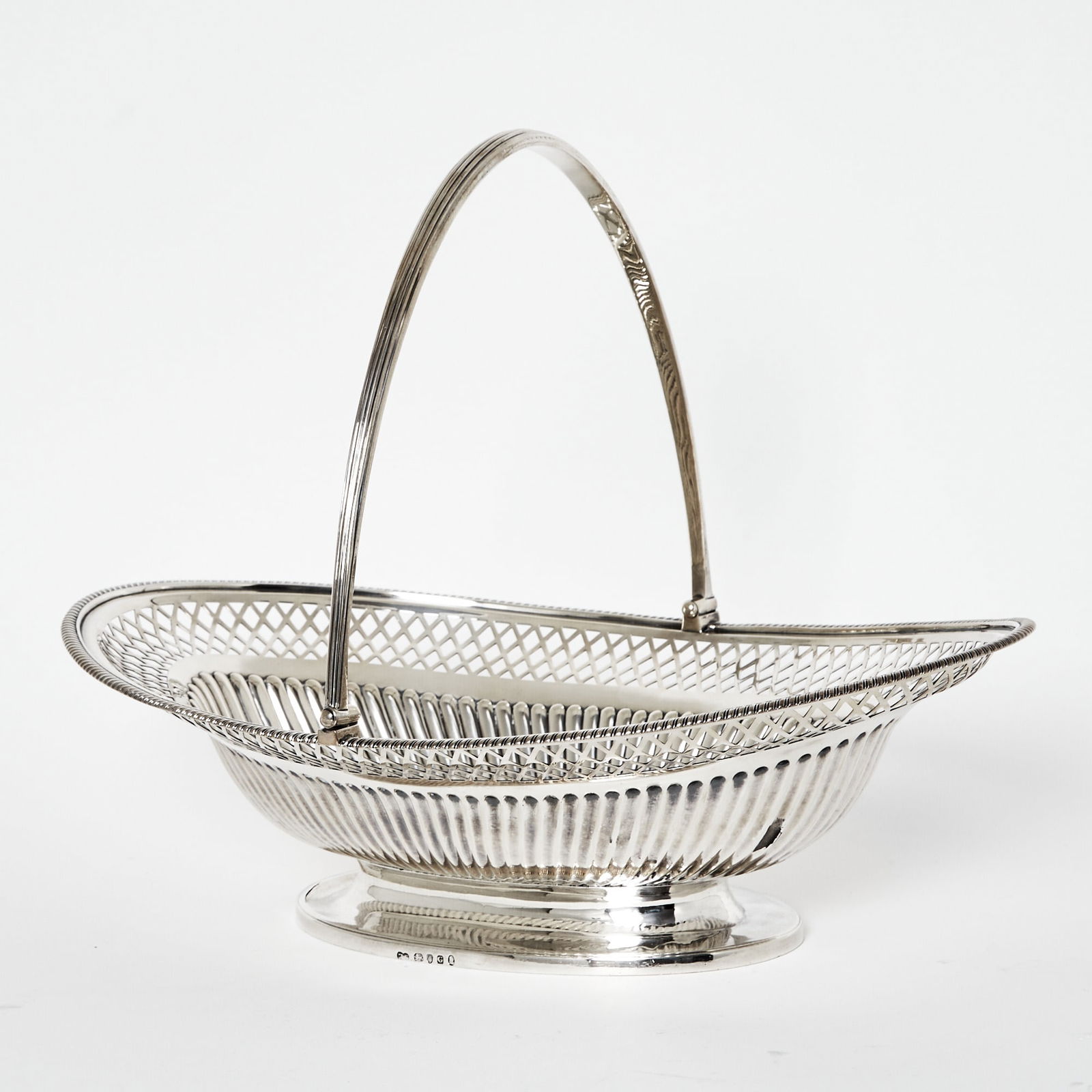 George III Sterling Silver Cake Basket (1 of 2)