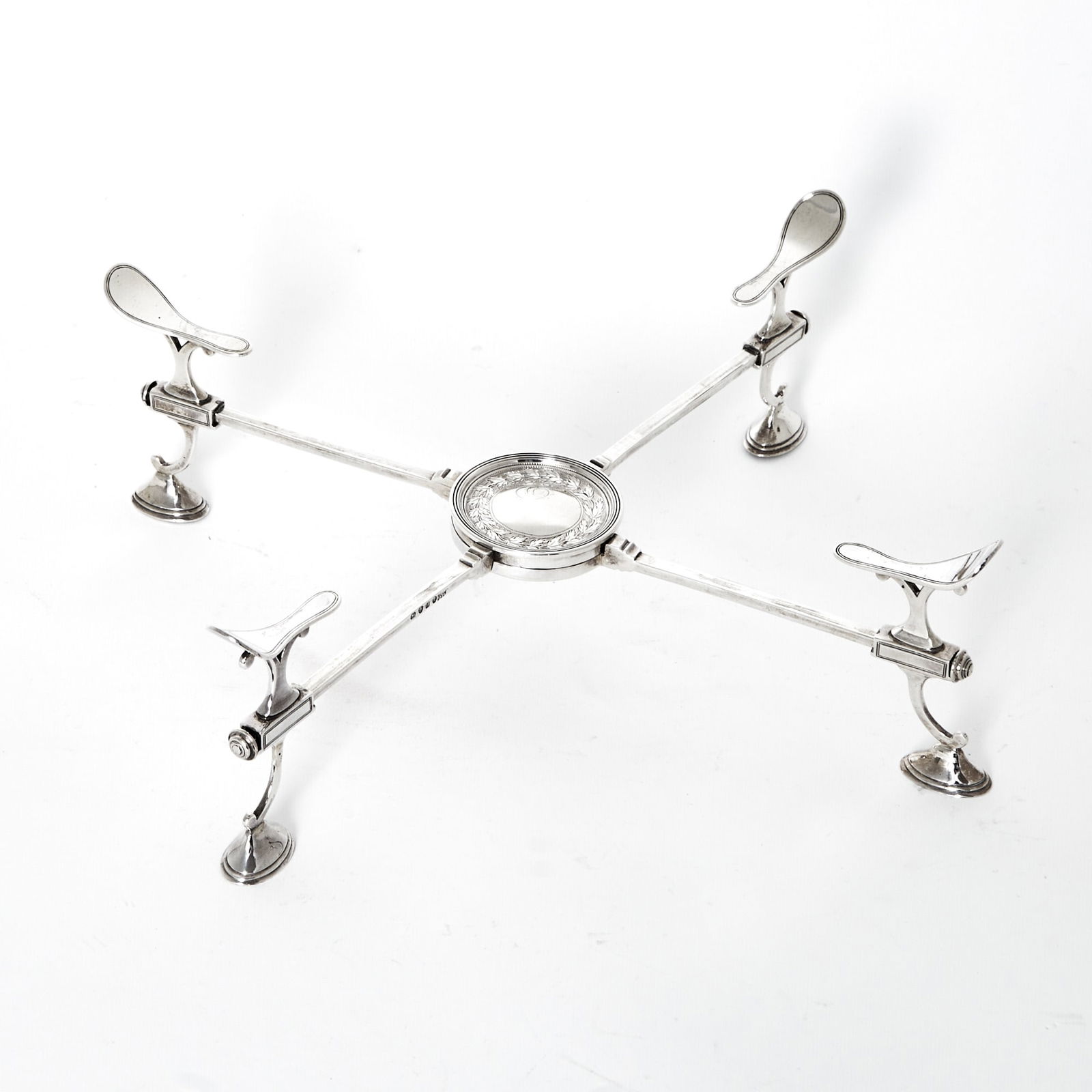George III Sterling Silver Dish Stand (1 of 3)