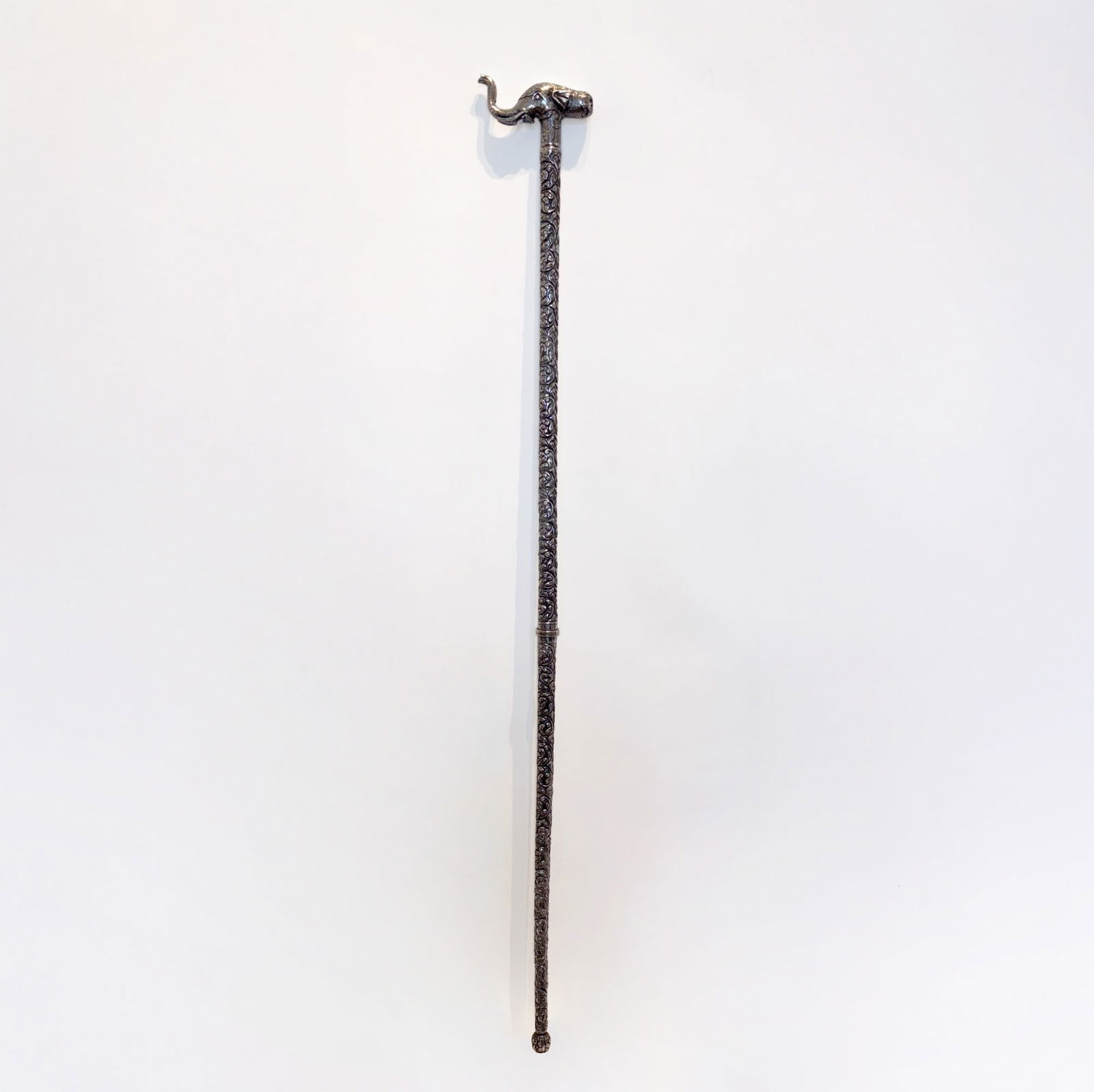 Indian Silver Walking Stick - 2