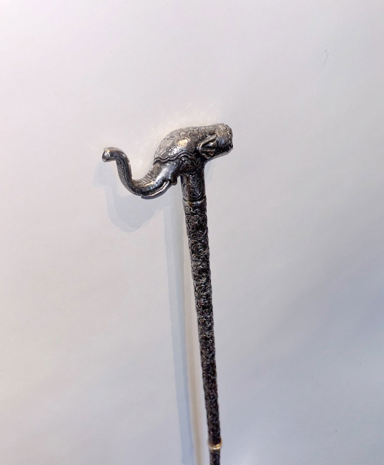 Indian Silver Walking Stick - 3