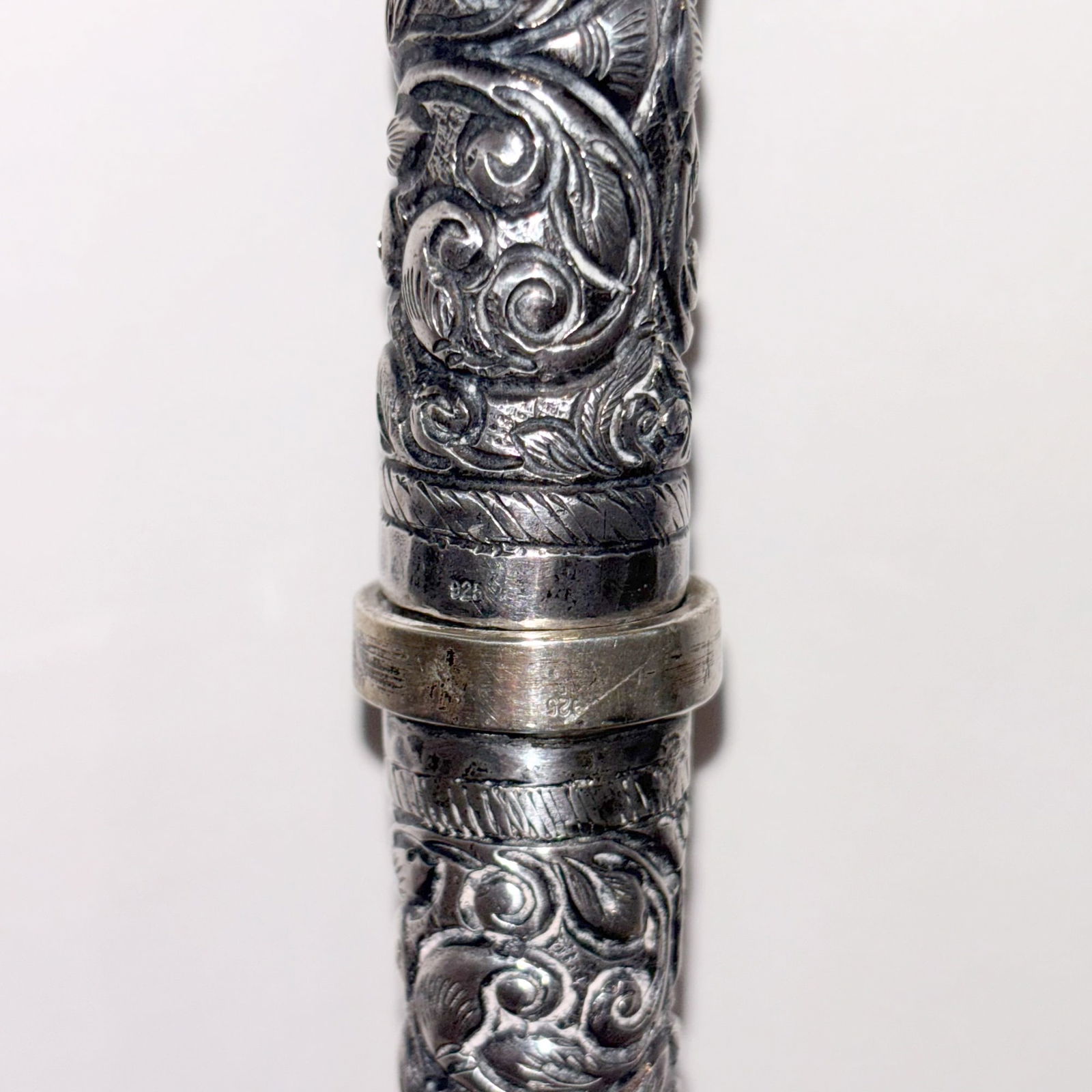 Indian Silver Walking Stick - 5