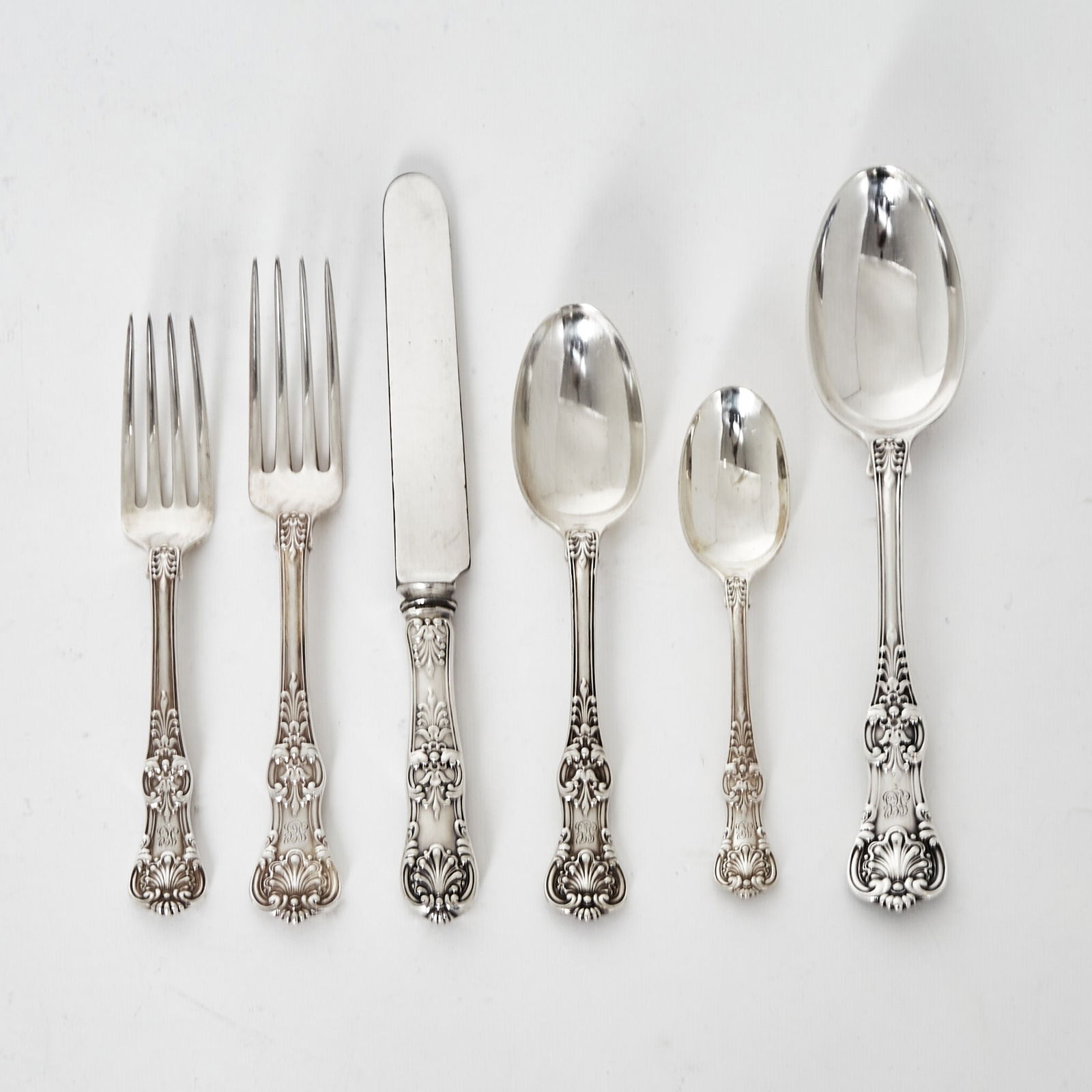 Tiffany & Co. Sterling Silver "English King" Pattern Flatware Service (1 of 4)