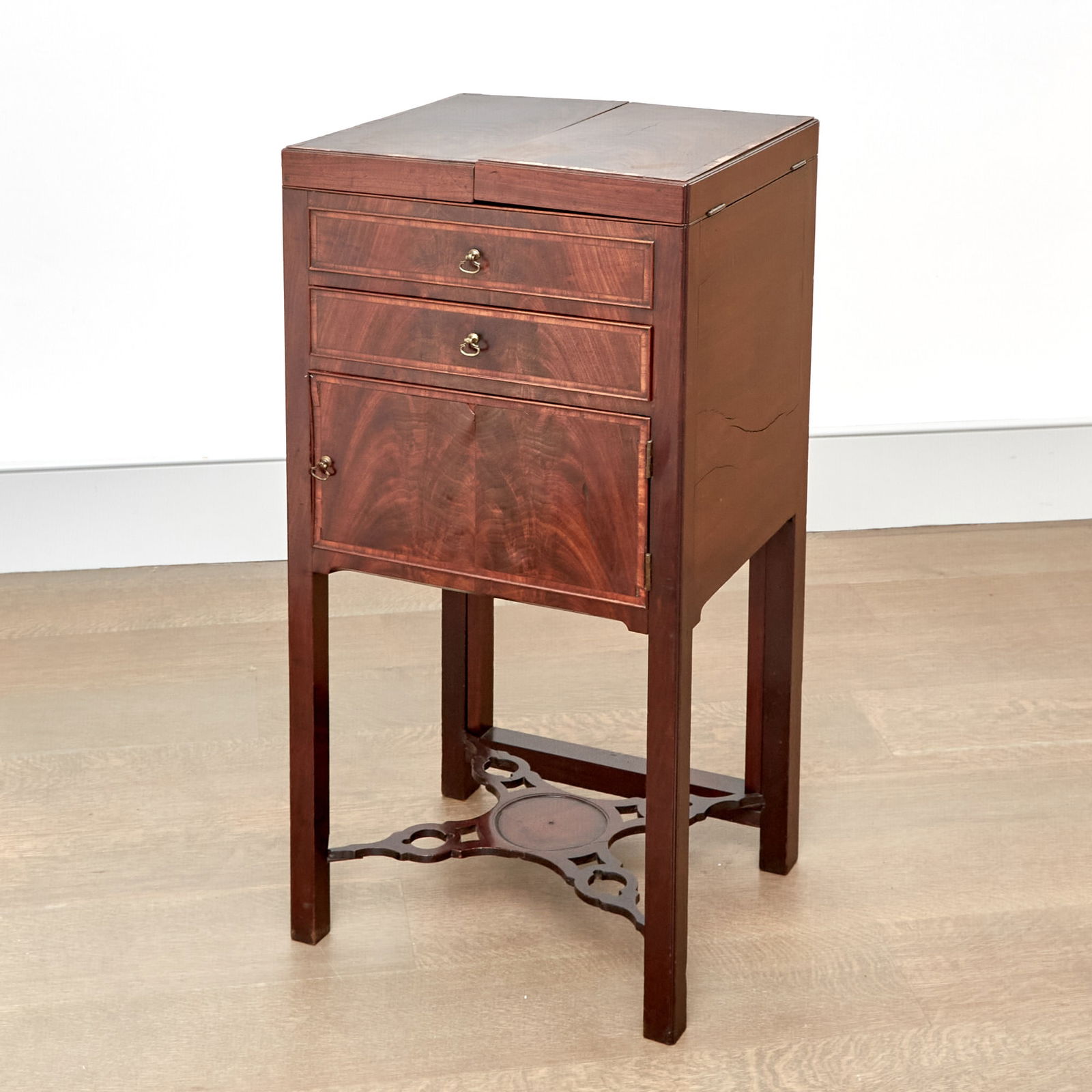 George III Mahogany Bedside Washstand (1 of 12)