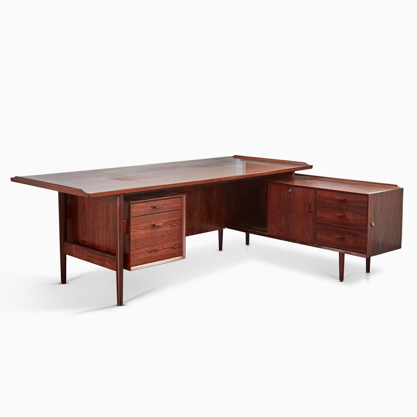 Arne Vodder Rosewood Desk and Return (1 of 8)