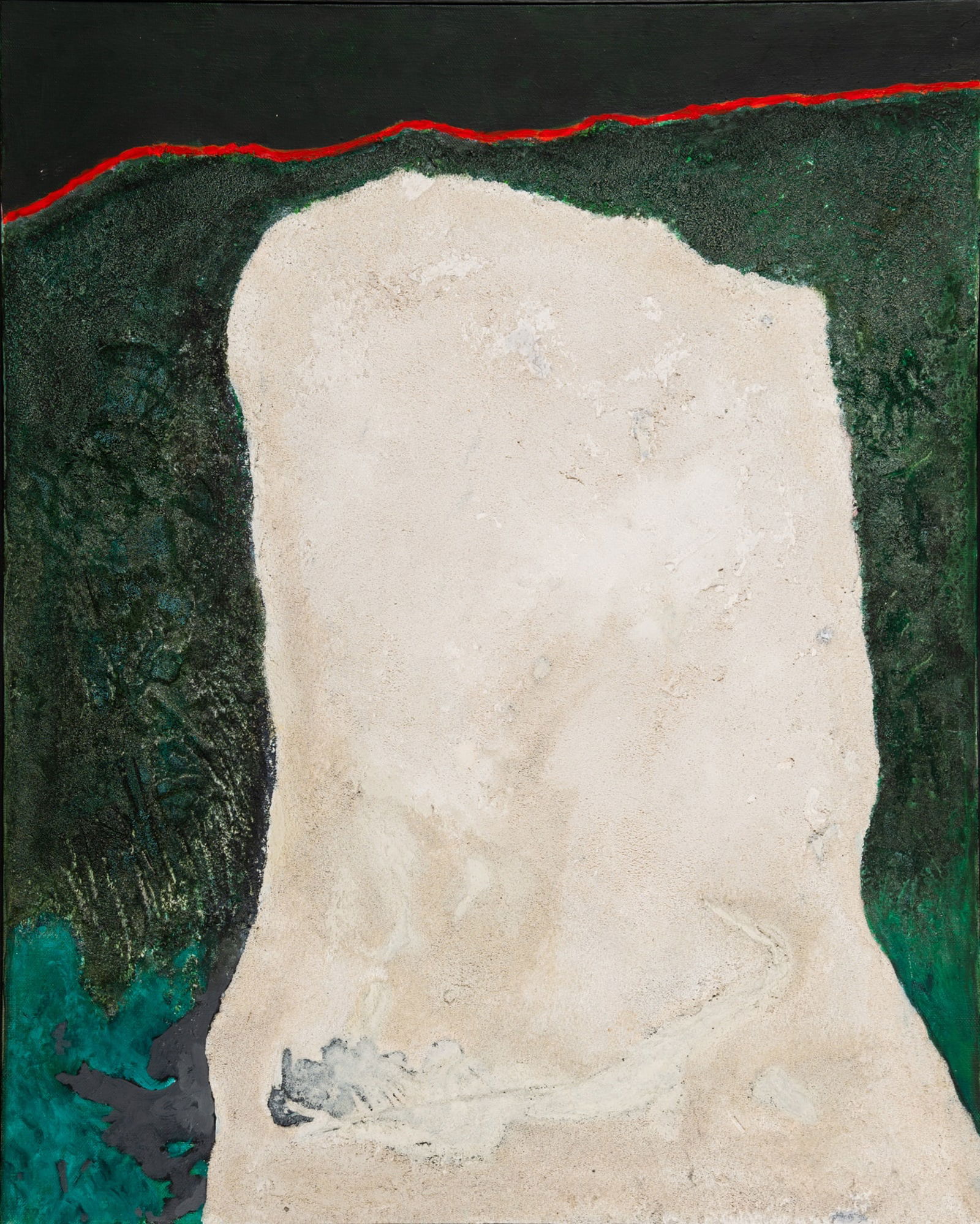 Enrico Donati: Italian/American, 1909-2008 Alaska X, 1991 Signed Enrico Donati and inscribed Alaska X 1991 on the reverse Oil and sand on canvas 30 x 24 inches (76.2 x 61 cm) Provenance: Adele Donati, New Canaan,