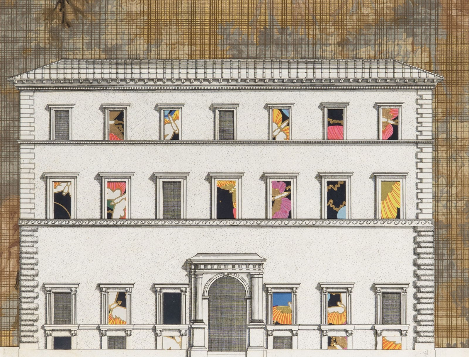 Varujan Boghosian: American, 1926–2020 Untitled, 1980 Signed with initials VB (lr) Paper collage Sight 13 1/4 x 17 1/4 inches (33.7 x 43.8 cm) Provenance: Cordier & Ekstrom, Inc., New York, 1980 (Framed 20