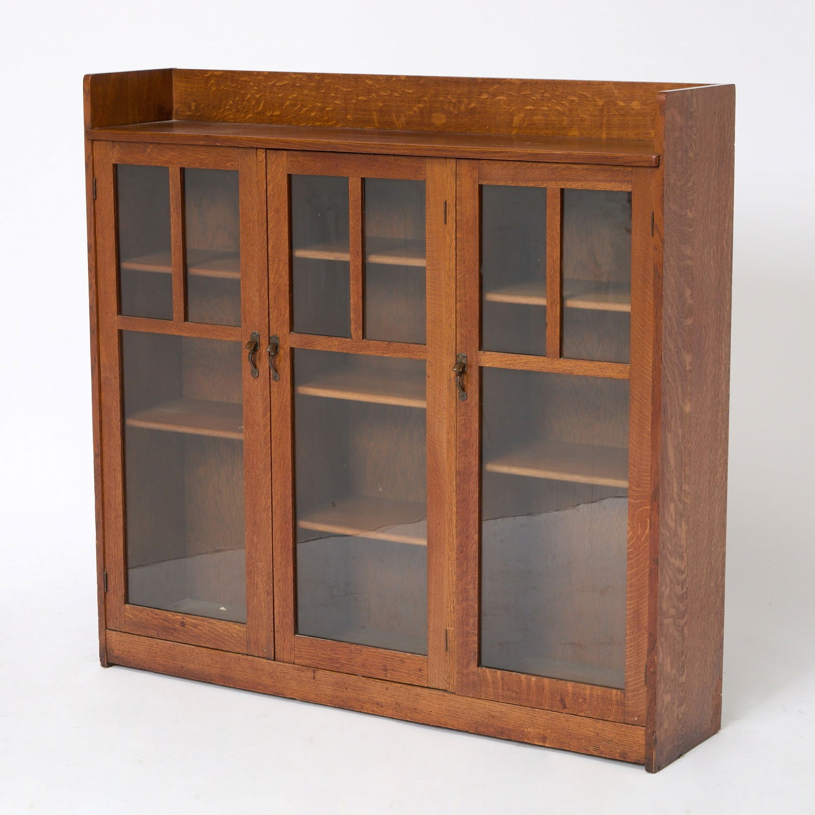 Limbert Arts & Crafts Oak "Model No. 341" Three Door Bookcase (1 of 5)