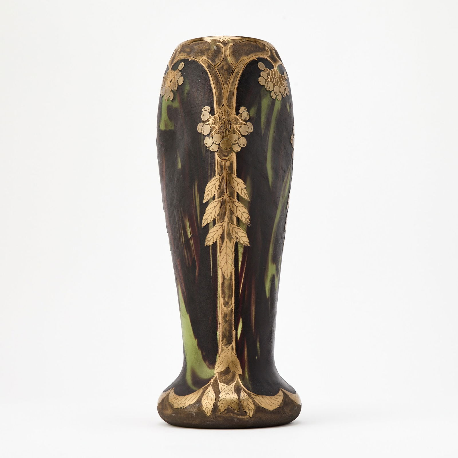 Legras et Cie. Art Nouveau Blown, Acid-Etched and Gilt Decorated Glass Vase (1 of 8)