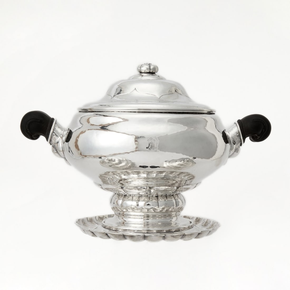 Danish Silver Covered Soup Tureen and Stand (1 of 4)
