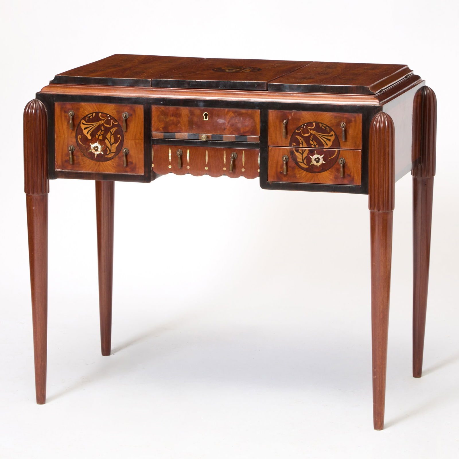 Art Deco Inlaid Mahogany Dressing Table (1 of 6)