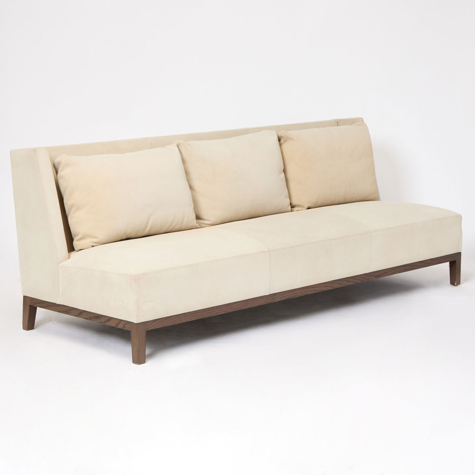 Christian Liaigre Upholstered Walnut Stained Sofa (1 of 4)