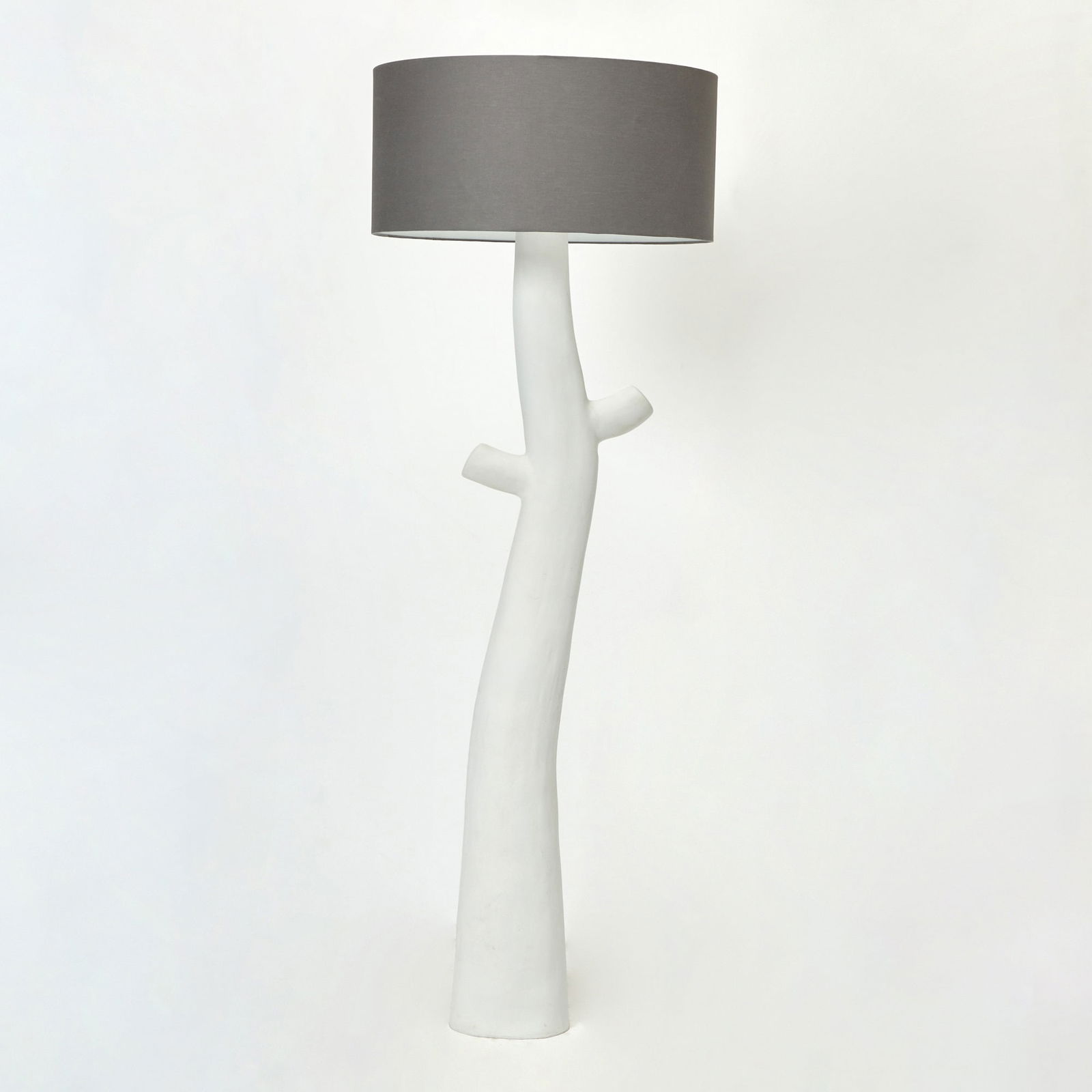 Bourgeois Boheme Atelier Plaster "Monceau" Floor Lamp: Recent manufacture Height of base 74 1/4 inches.