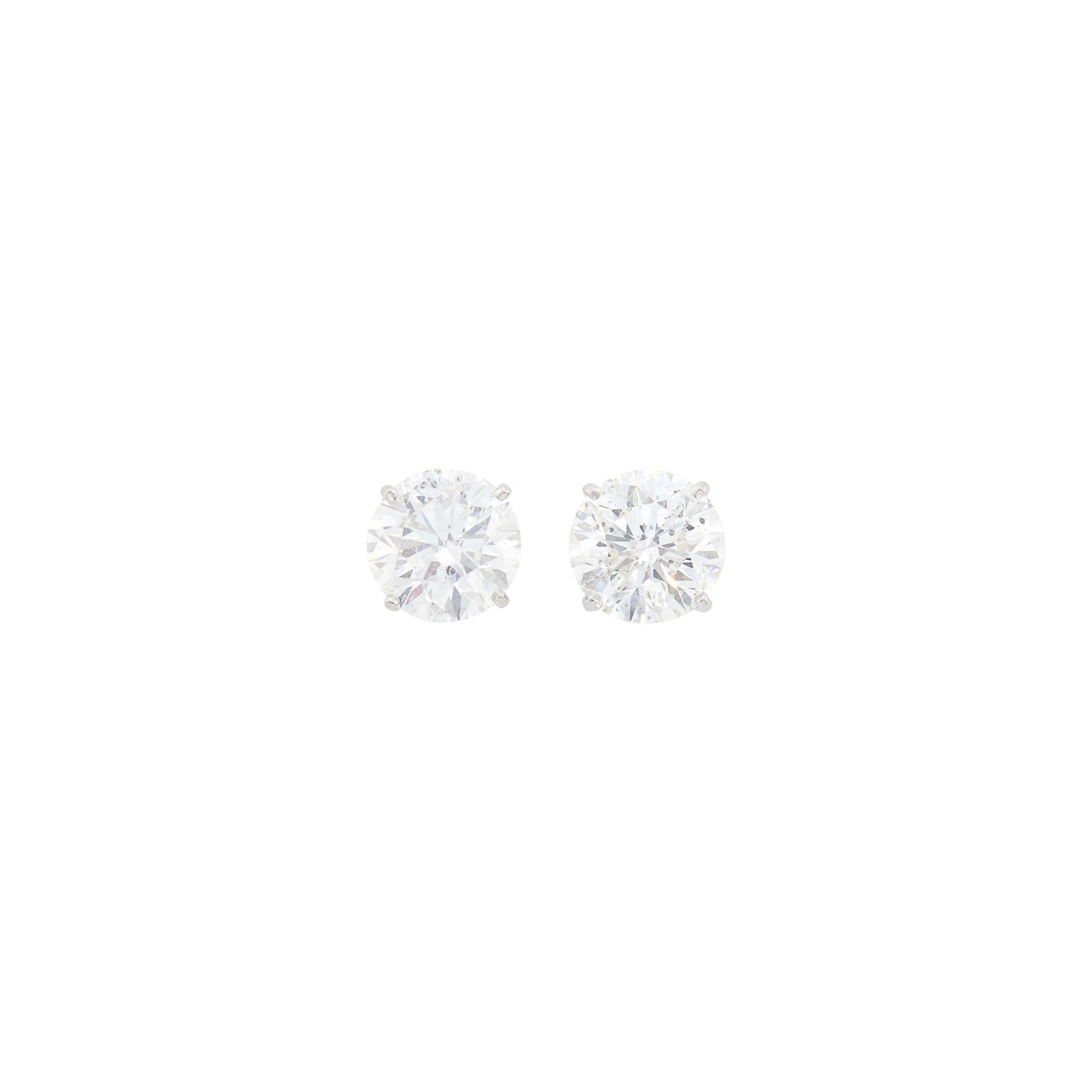 Pair of White Gold and Diamond Stud Earrings (1 of 1)