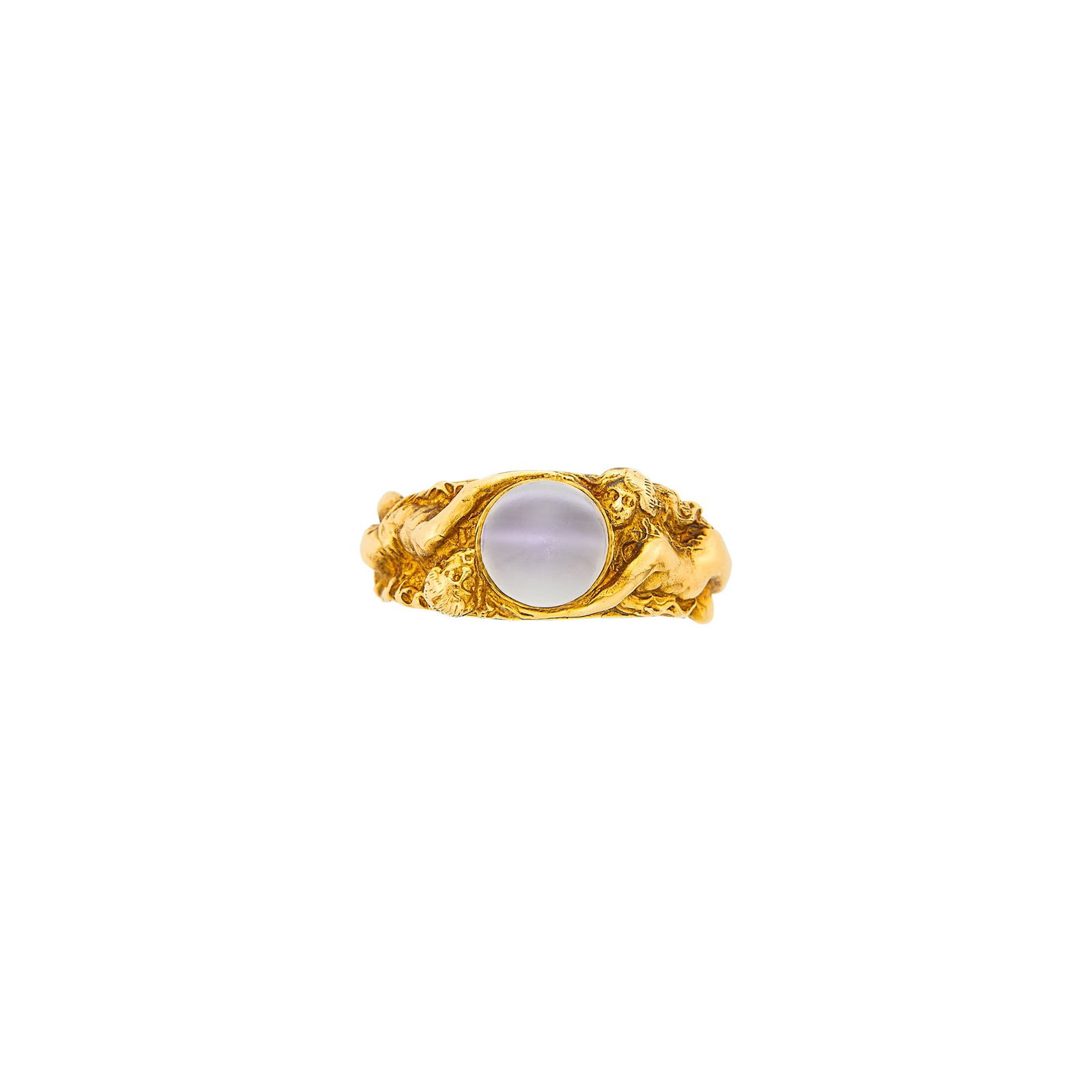 Art Nouveau Gold and Moonstone Ring (1 of 2)