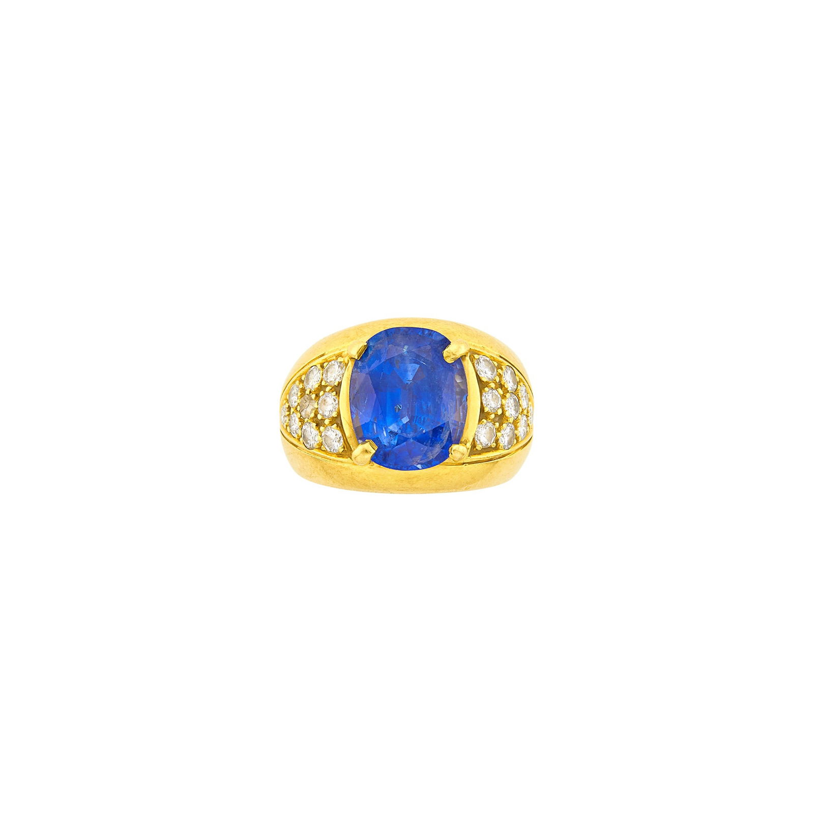 Gold, Sapphire and Diamond Ring (1 of 4)