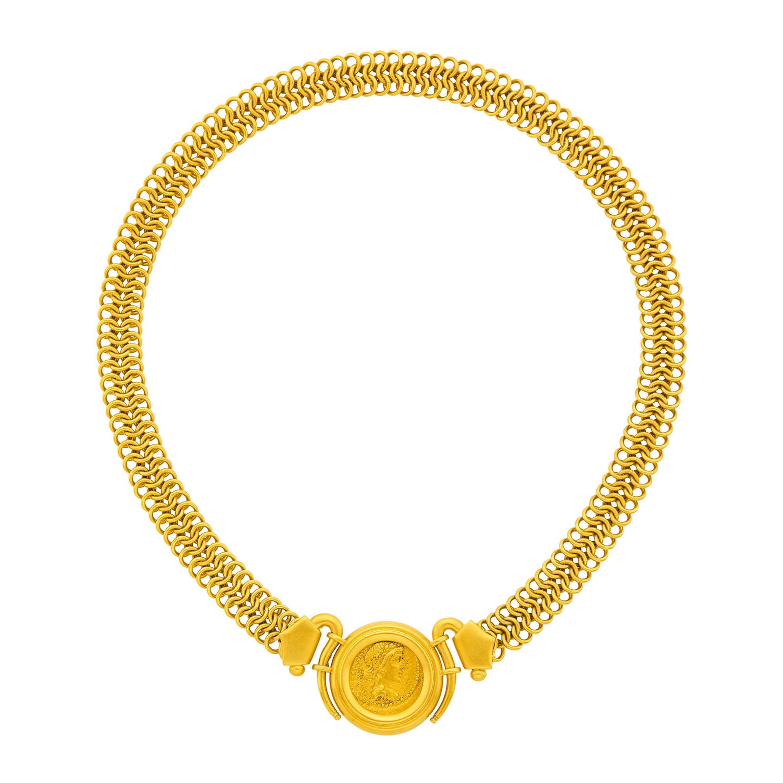 High Karat Gold, Gold and Coin Pendant-Necklace (1 of 1)