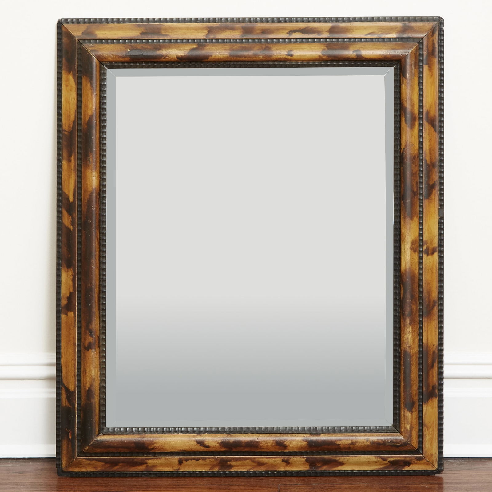 Dutch Faux Tortoiseshell Painted and Ebonized Mirror (1 of 2)