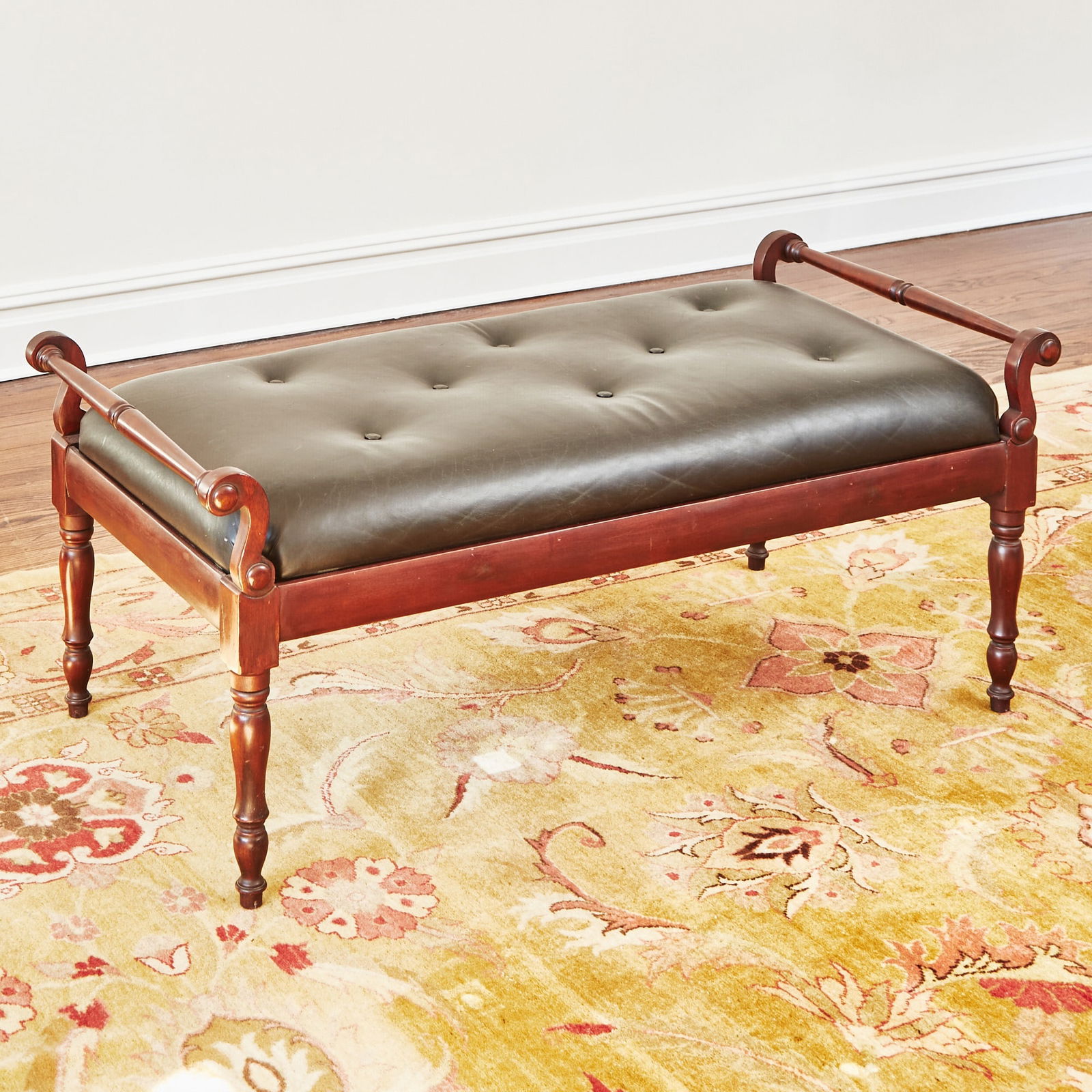 Regency Style Mahogany Hall Bench (1 of 3)