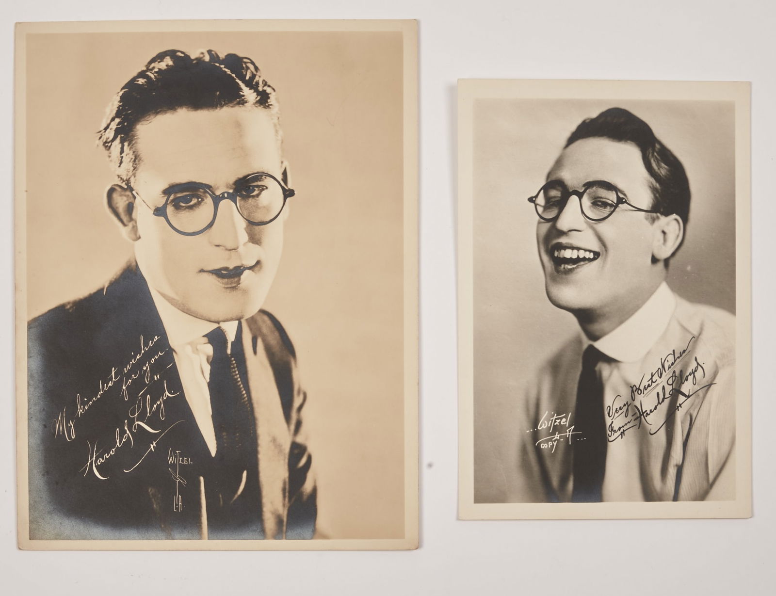 Two vintage Harold Lloyd publicity photographs by Witzel Studios (1 of 2)