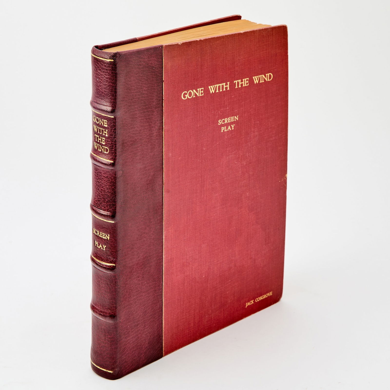 A rare David O. Selznick presentation screenplay with photographs of Gone With the Wind (1 of 5)