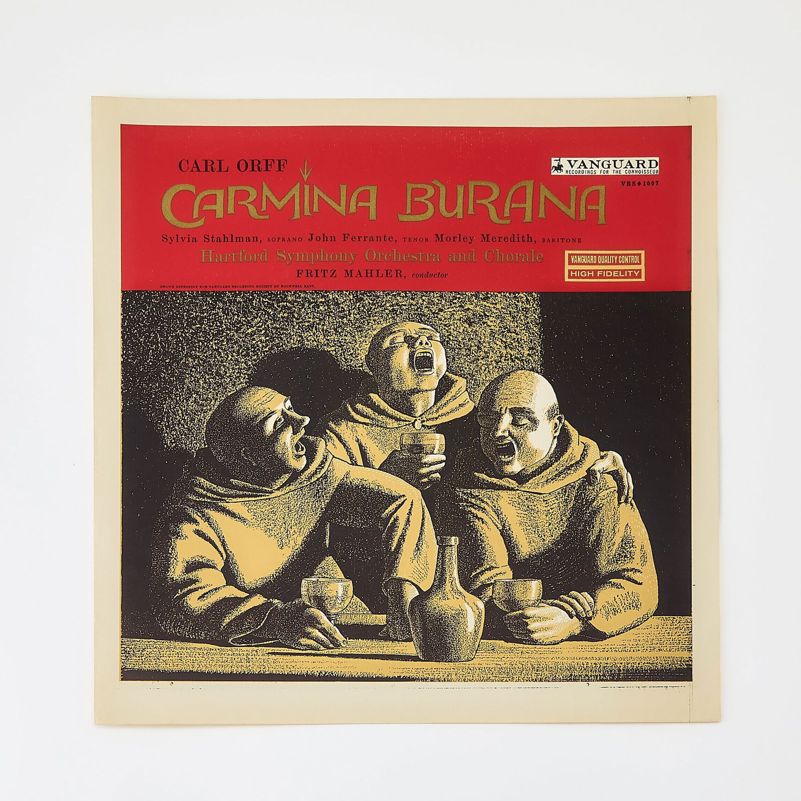 Rockwell Kent album artwork prints: ROCKWELL KENT Approximately twenty prints of Rockwell Kent artwork for classical music records. Single loose sheets, color pinted. Largest 15 x 11 1/2 inches (38 x 29 cm). One of the prints with old