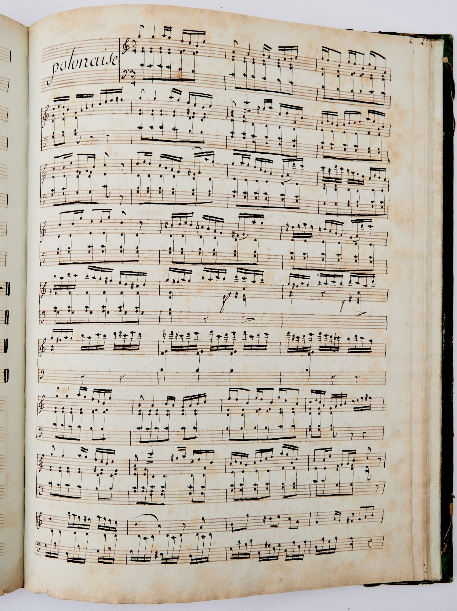 Composition book of 19th century French pianist Louis-Emmanuel Jadin's musical manuscripts (1 of 7)