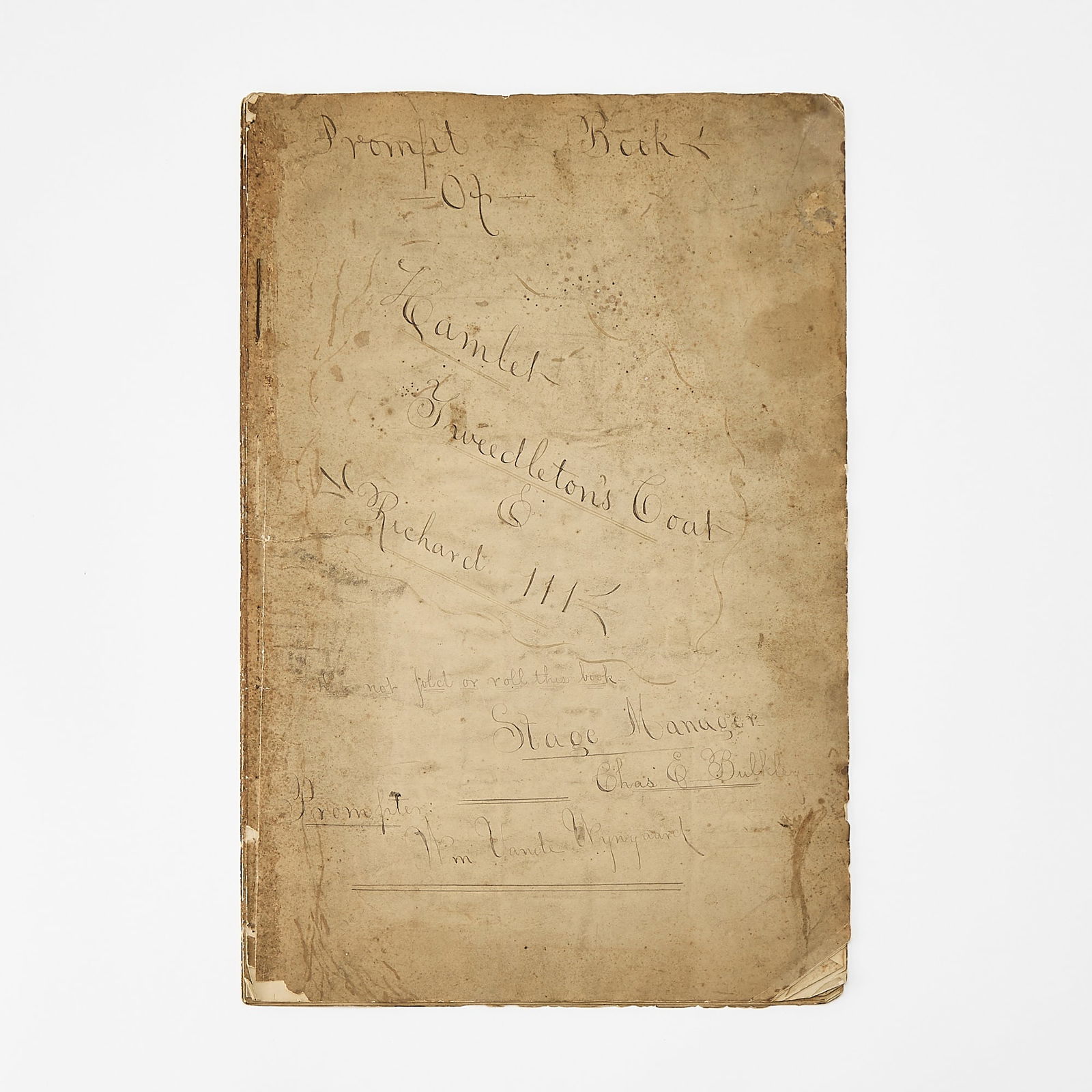A late 19th century American theatre troupe's Shakespeare prompt book (1 of 3)