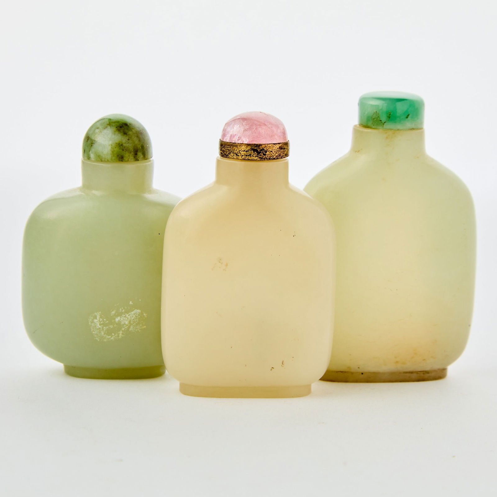 Three Chinese Jade Snuff Bottles 1`9th Century (1 of 4)