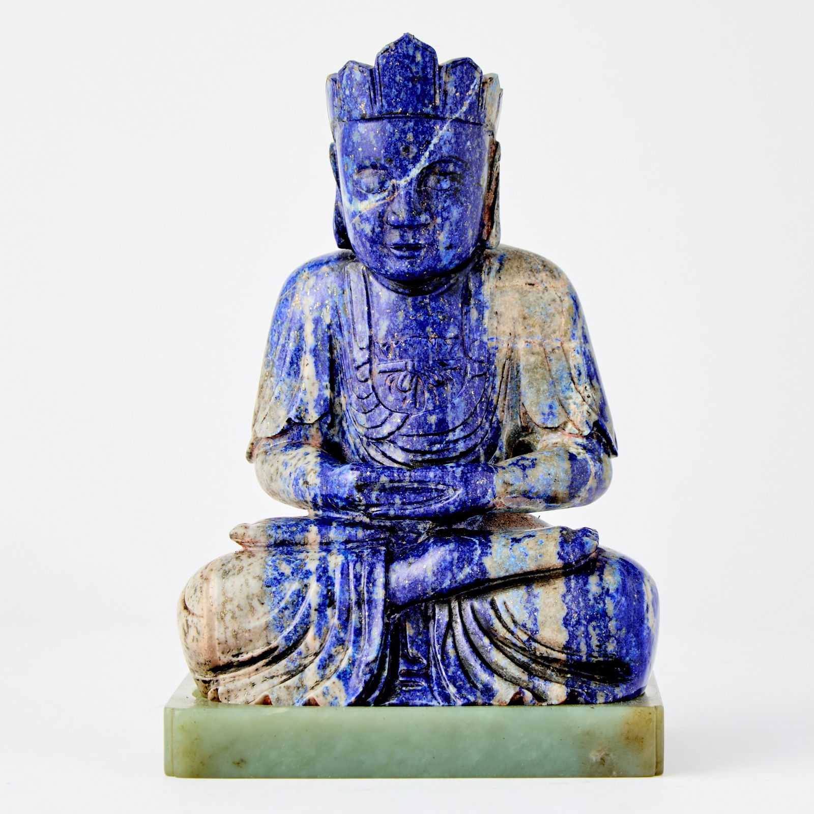 A Chinese Carved Lapis Lazuli Figure of Vairocana 19th Century (1 of 4)