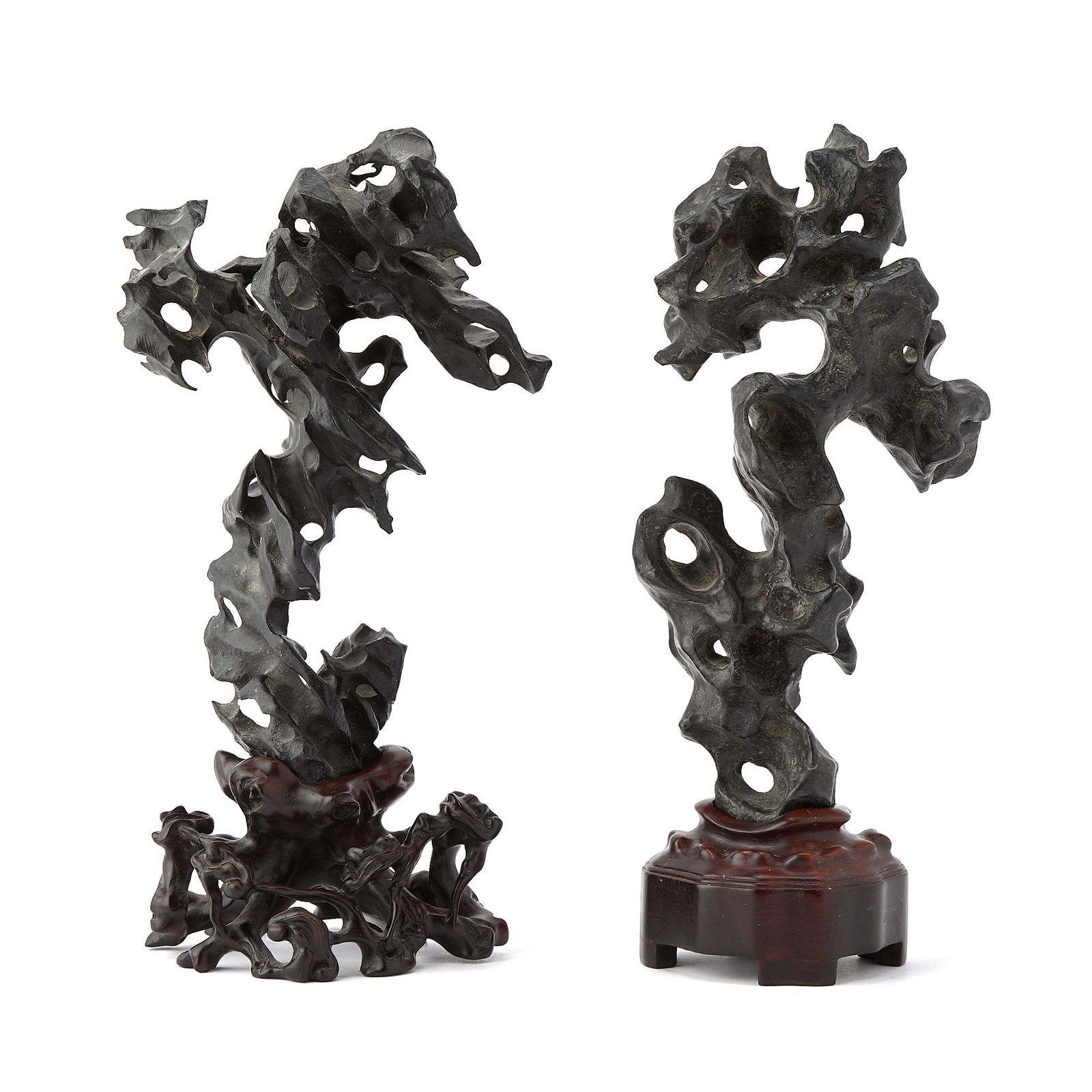 Two Chinese Lingbi Scholar's Rocks Qing Dynasty (1 of 8)