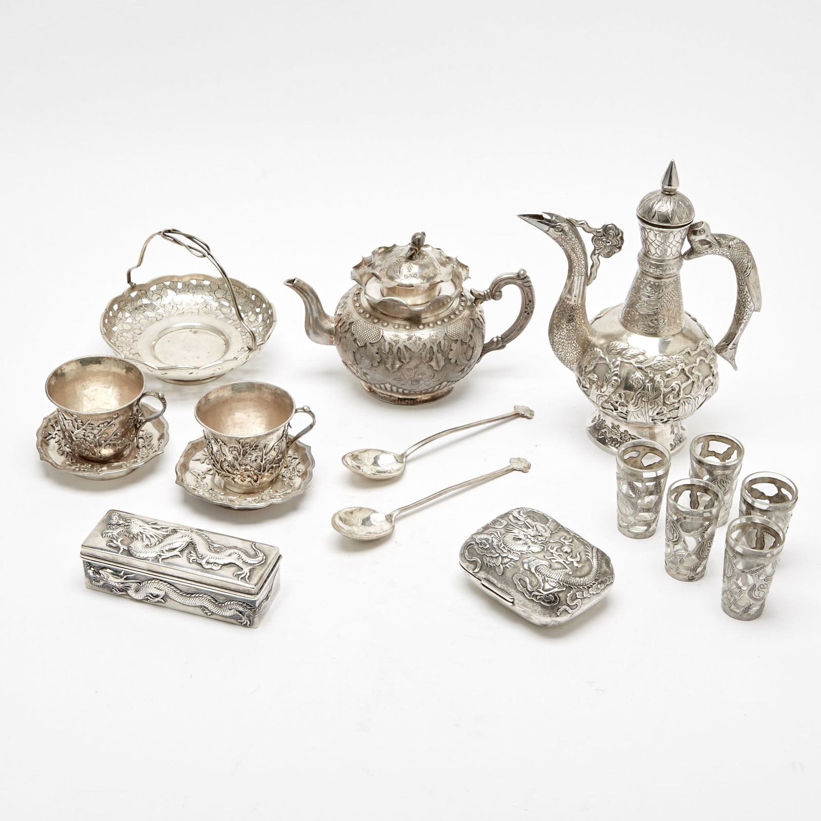 A Group of Chinese Export Silver Articles 19th-20th Century (1 of 4)