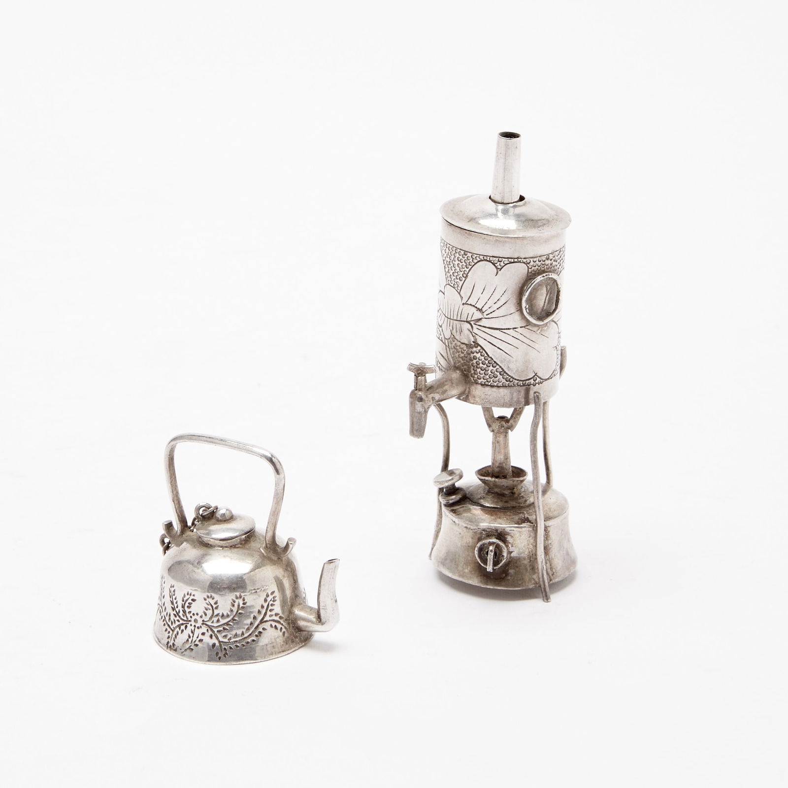 Two Chinese Export Miniature Silver Articles 19th Century (1 of 3)